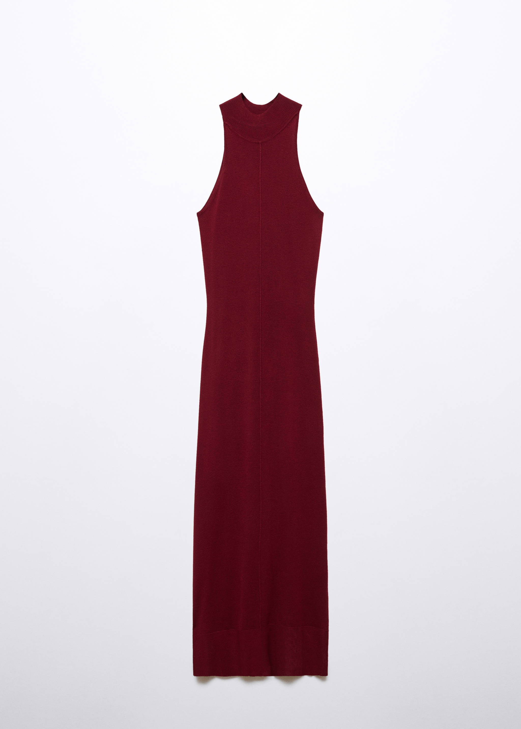 Fitted dress with back slit - Article without model