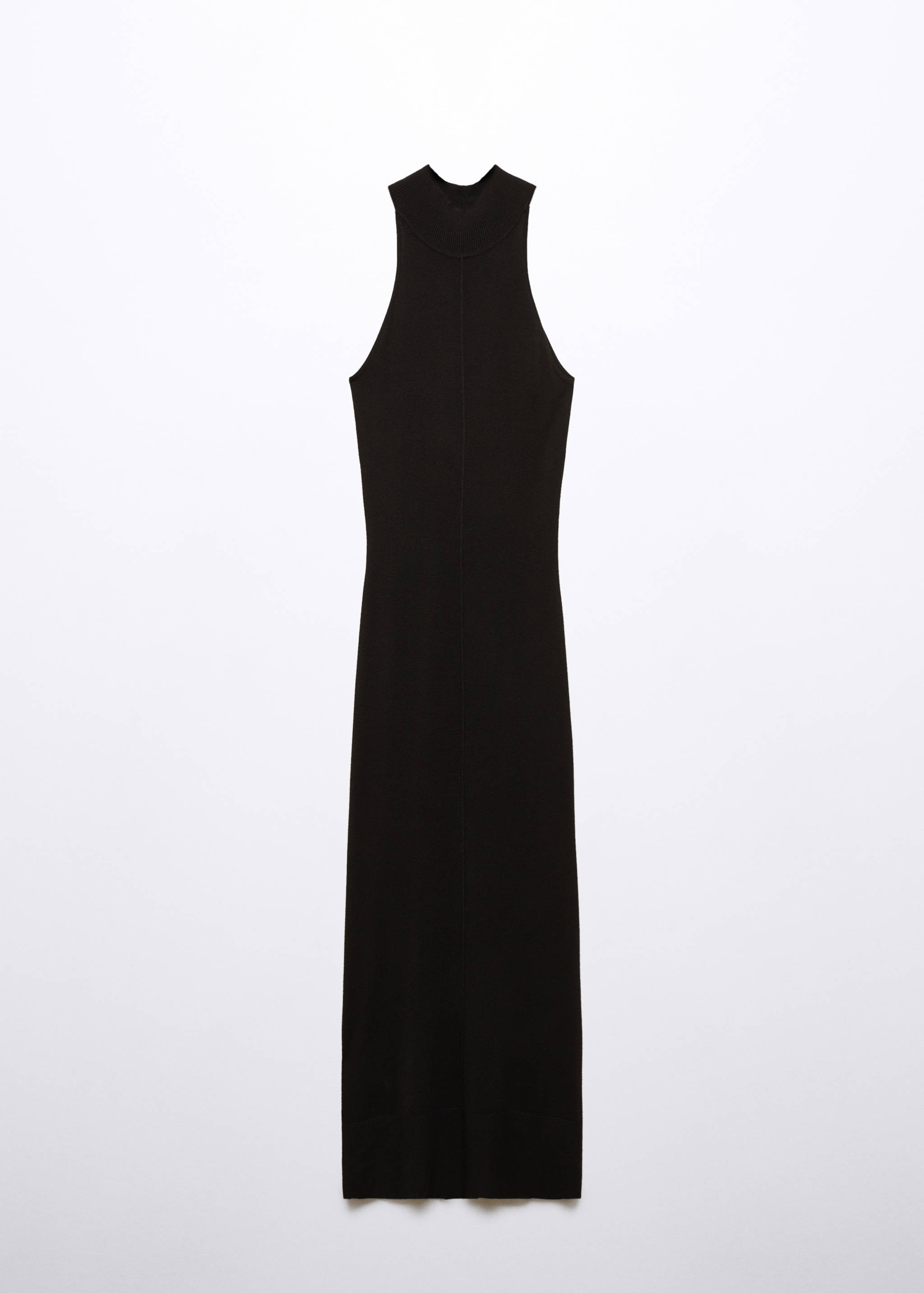 Fitted dress with back slit - Article without model