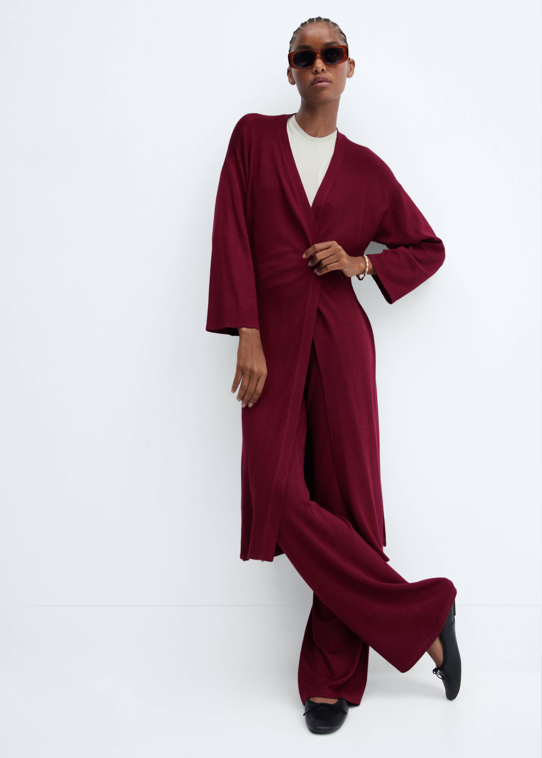 Длинный кардиган из тонкого трикотажа - Деталь изделия 2