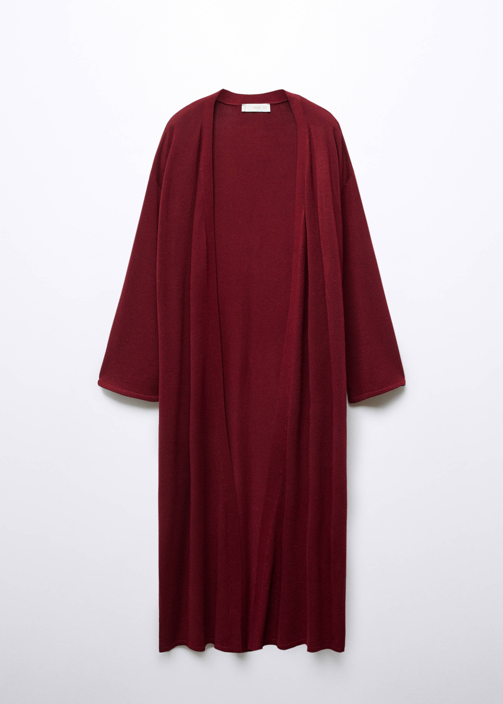 Длинный кардиган из тонкого трикотажа - Изделие без модели