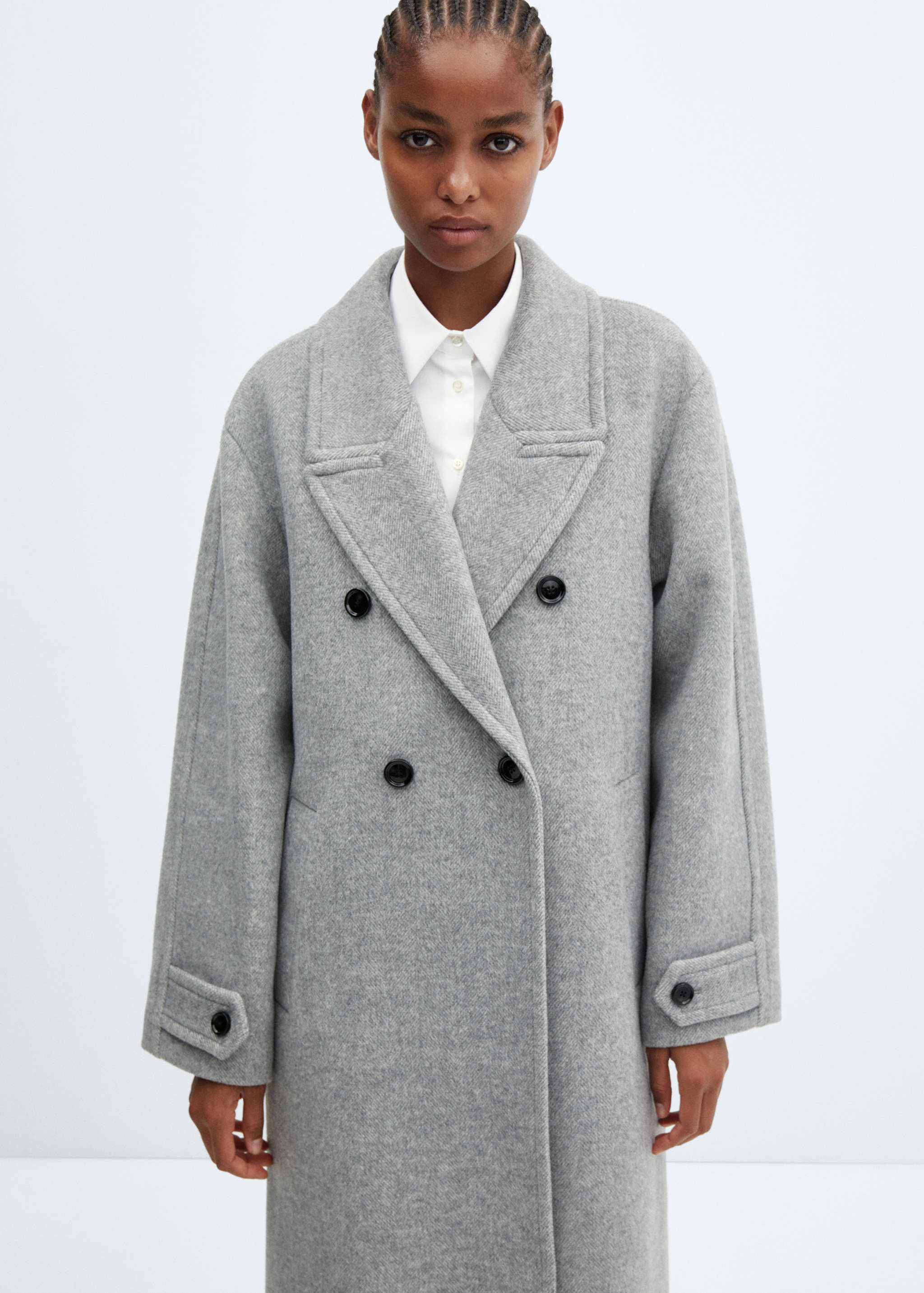 Oversize wool coat - Medium plane