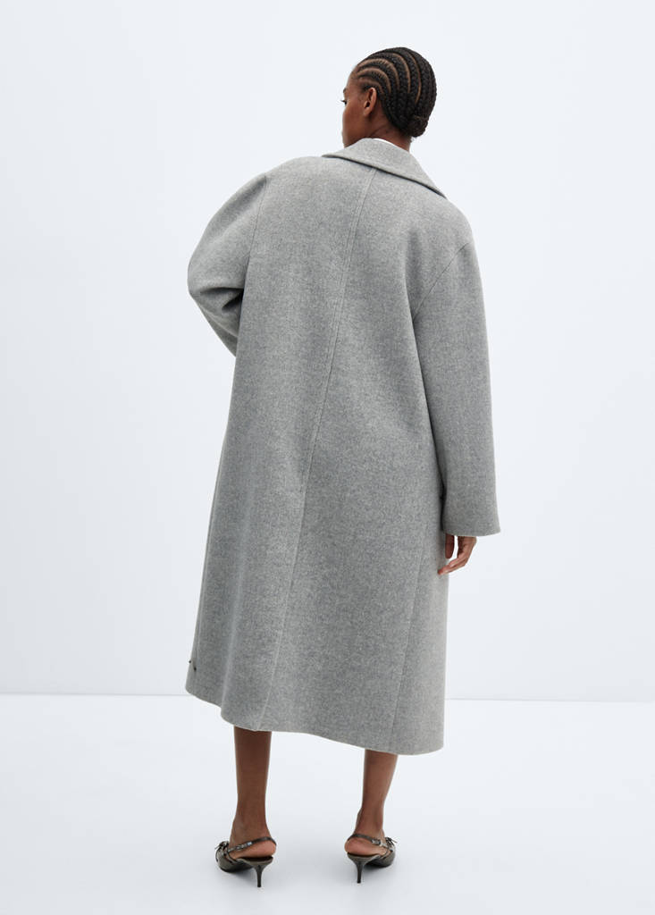 Oversize wool coat — Grey