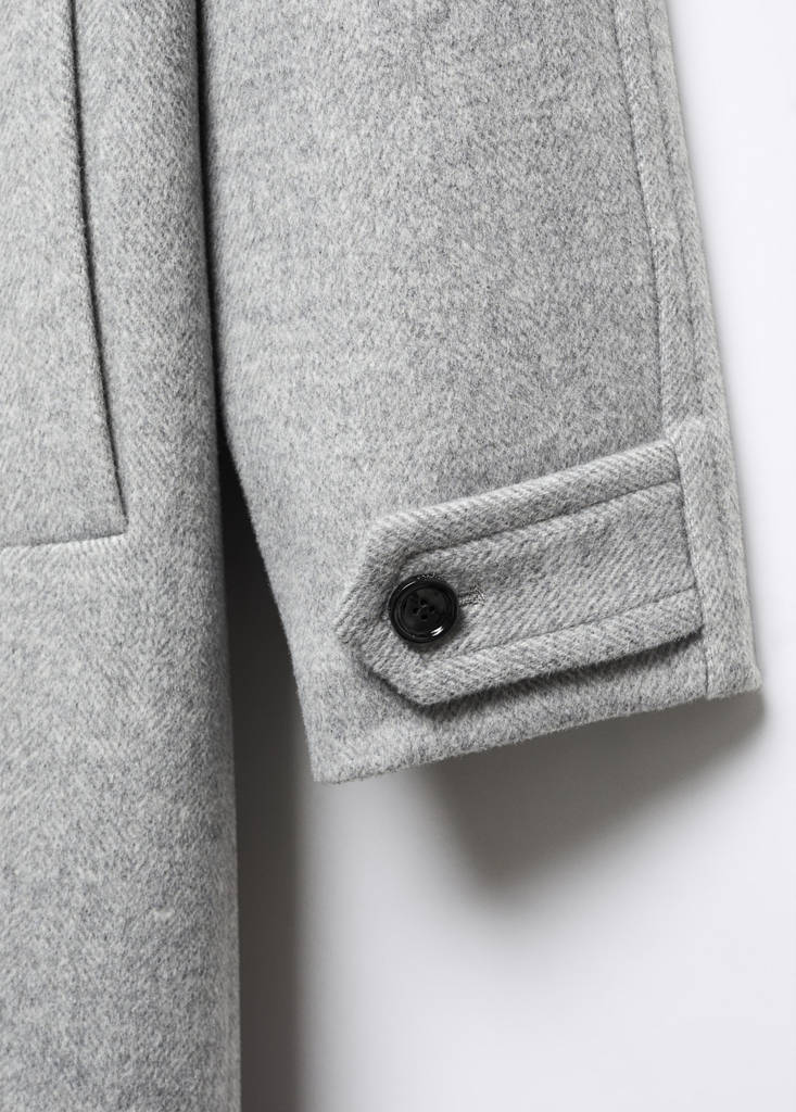 Oversize wool coat — Grey
