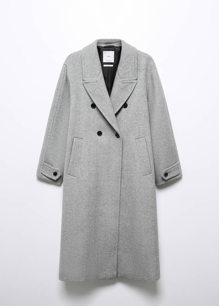 Oversize wool coat — Grey
