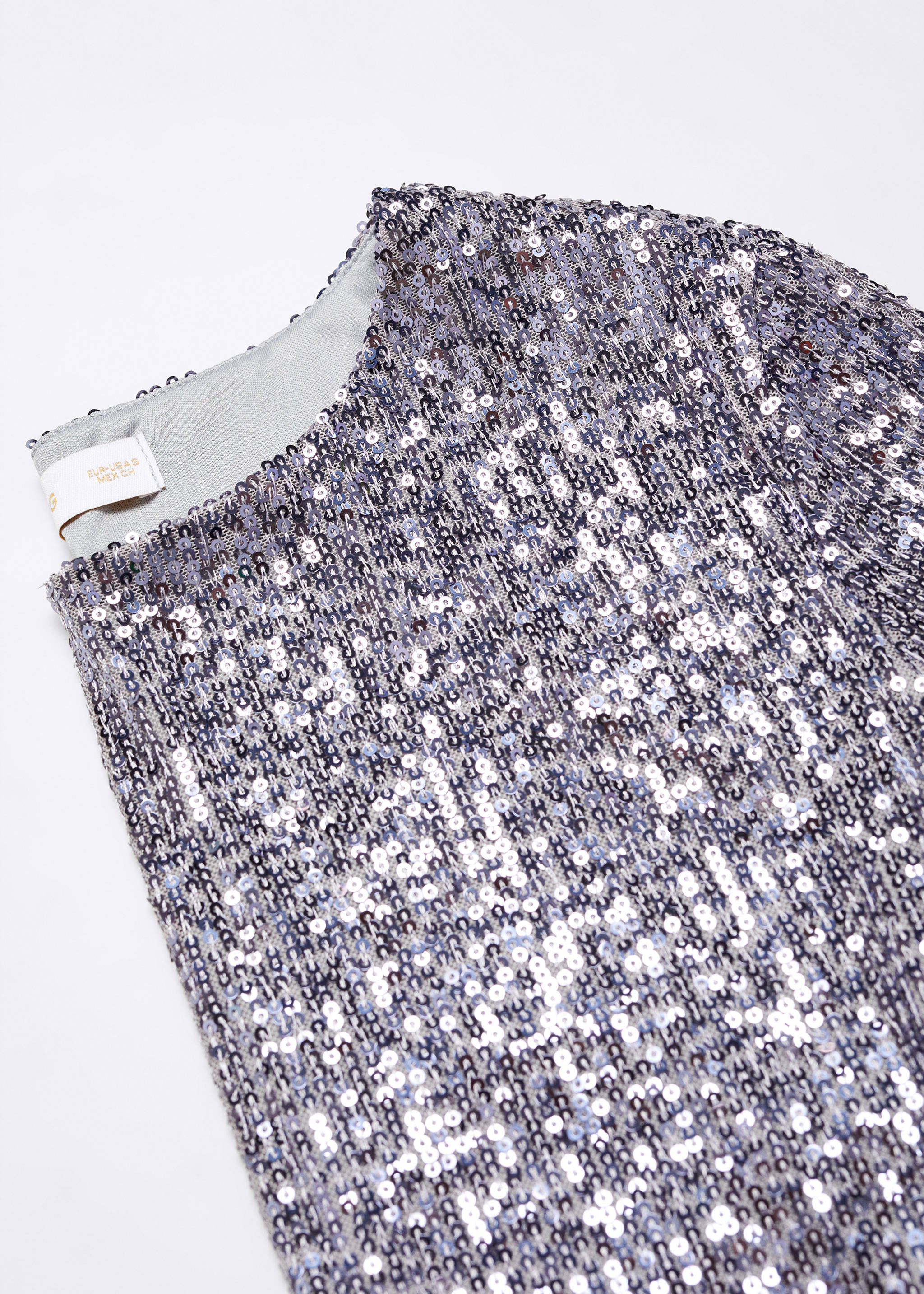 Crop top sequins manches longues - Détail de l'article 8