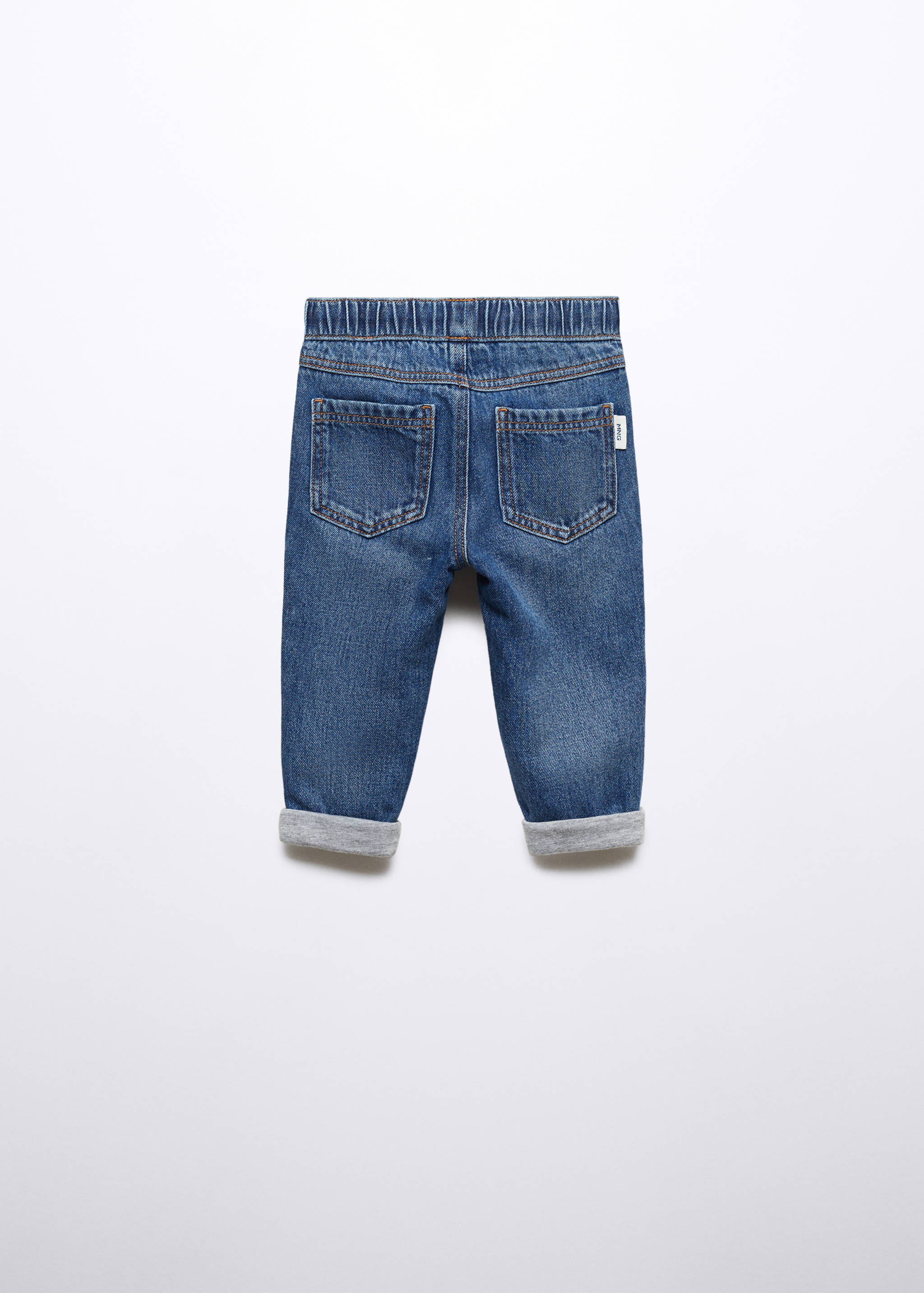 Drawstring waist jeans - Reverse of the article