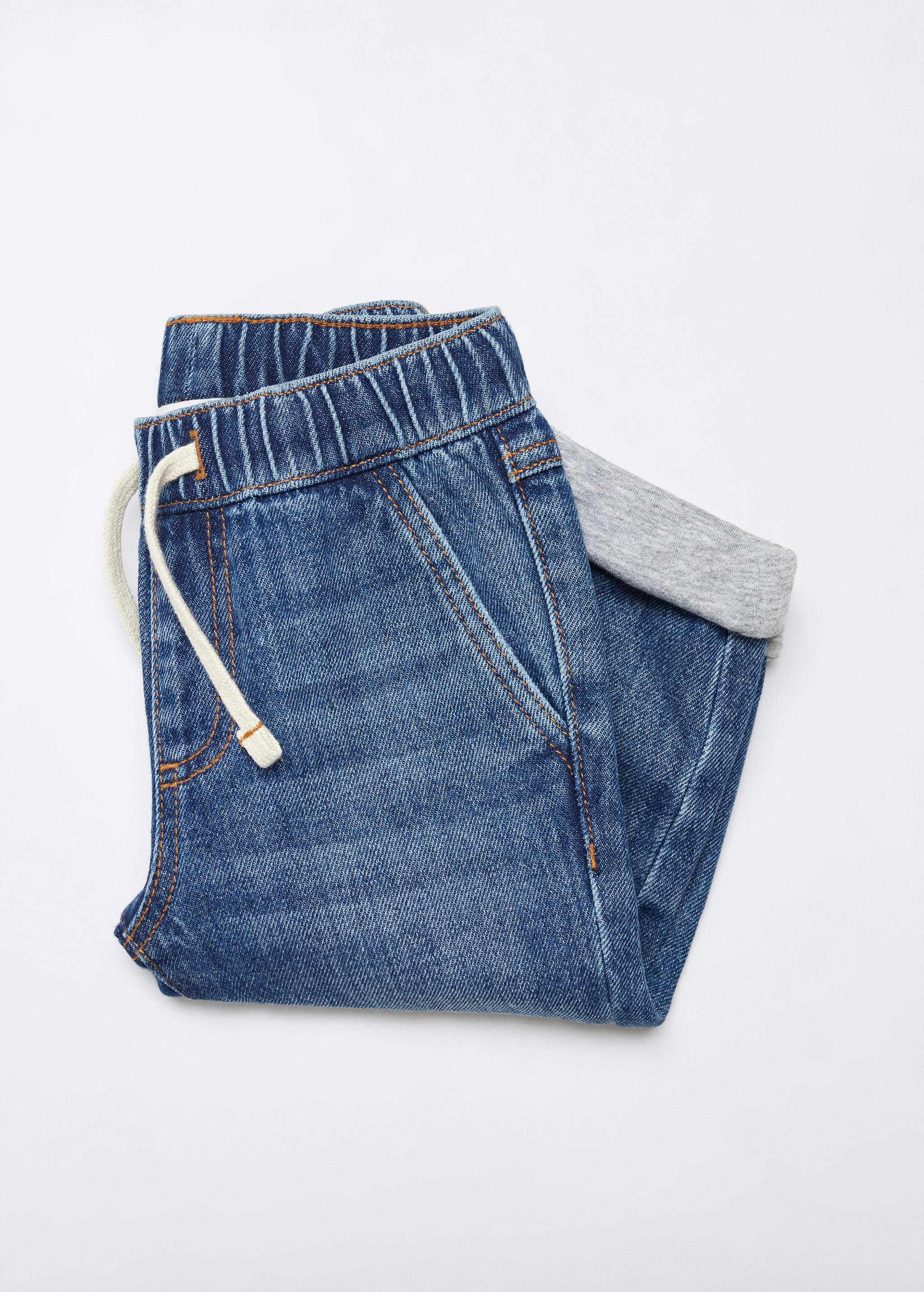 Drawstring waist jeans - Details of the article 0