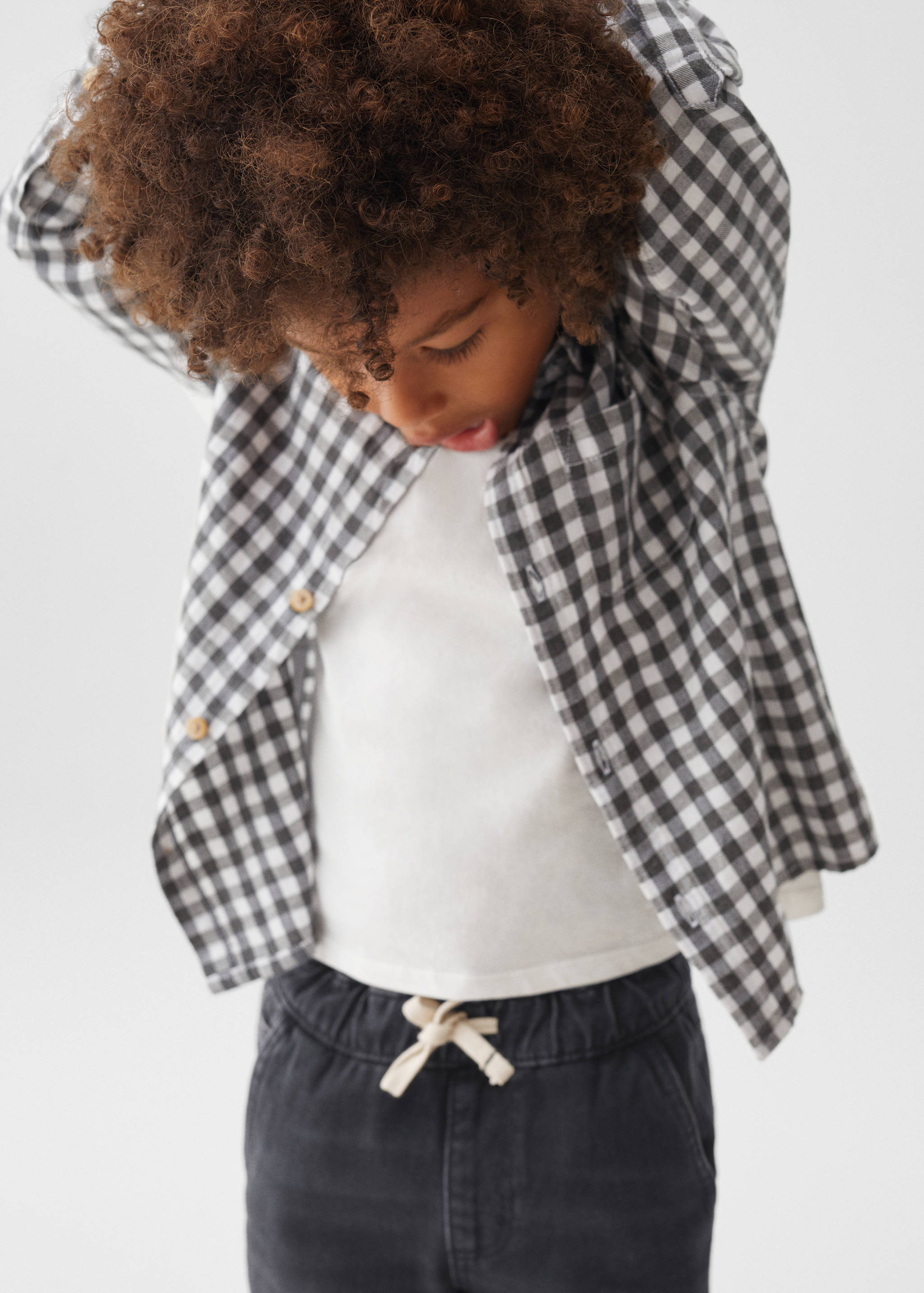 Drawstring waist jeans - Medium plane