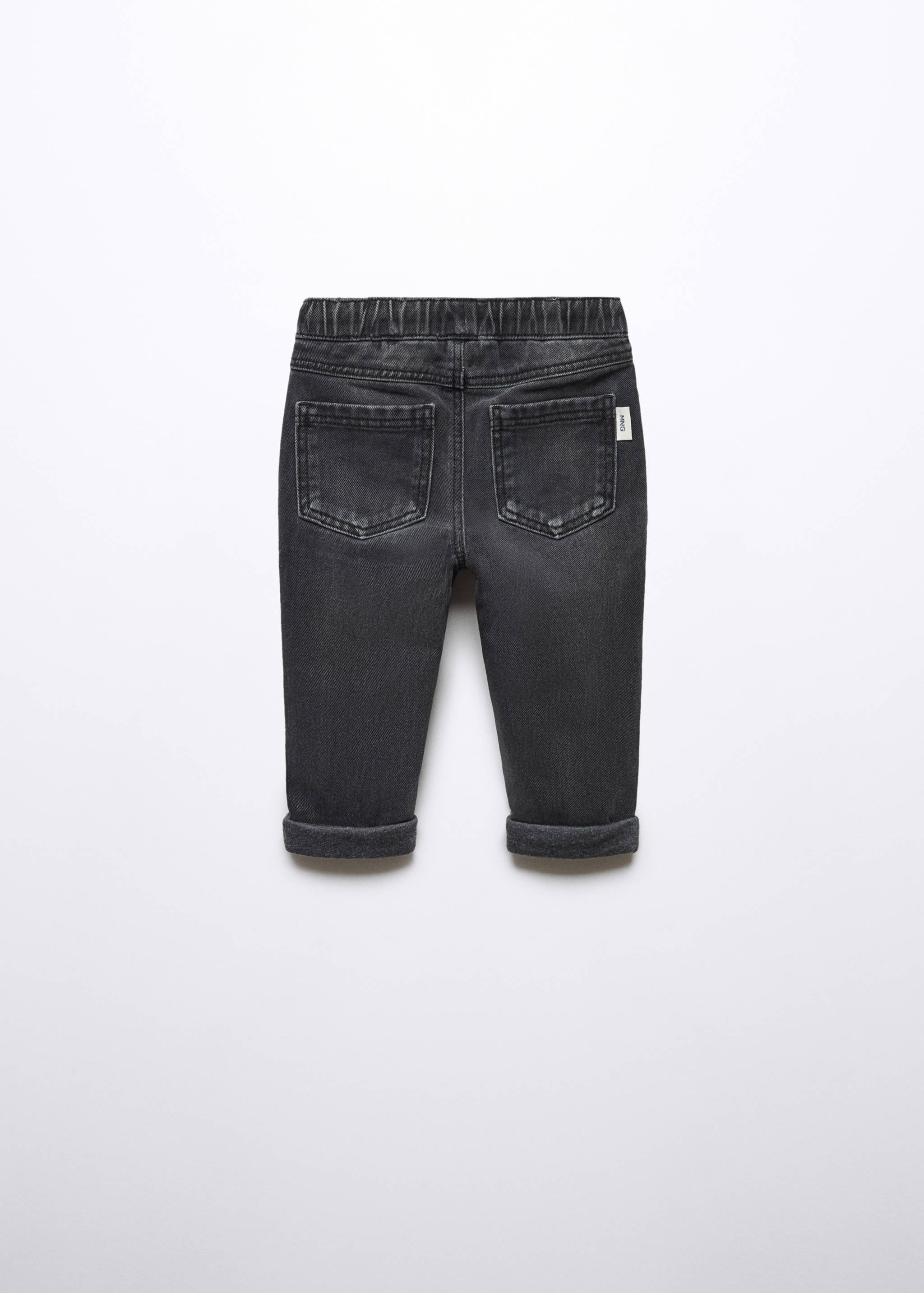 Drawstring waist jeans - Reverse of the article