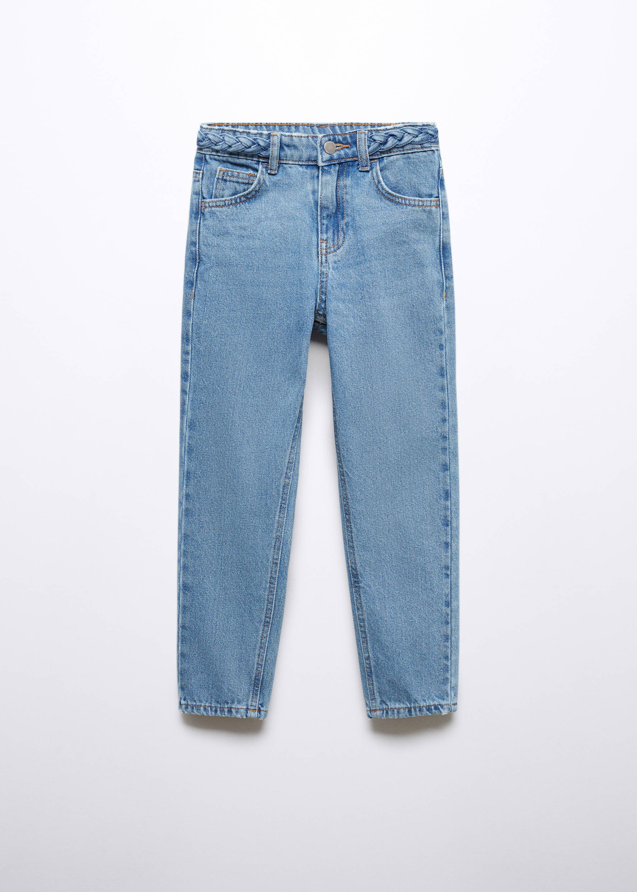 Джинсы mom-fit из хлопка - Изделие без модели