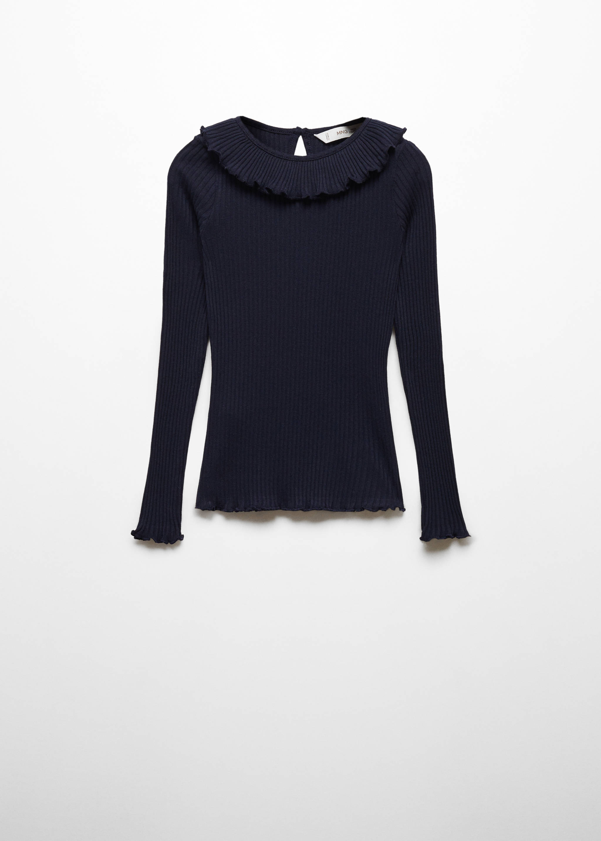 تي شيرت بأكمام طويلة بكشكشة - منتج دون نموذج