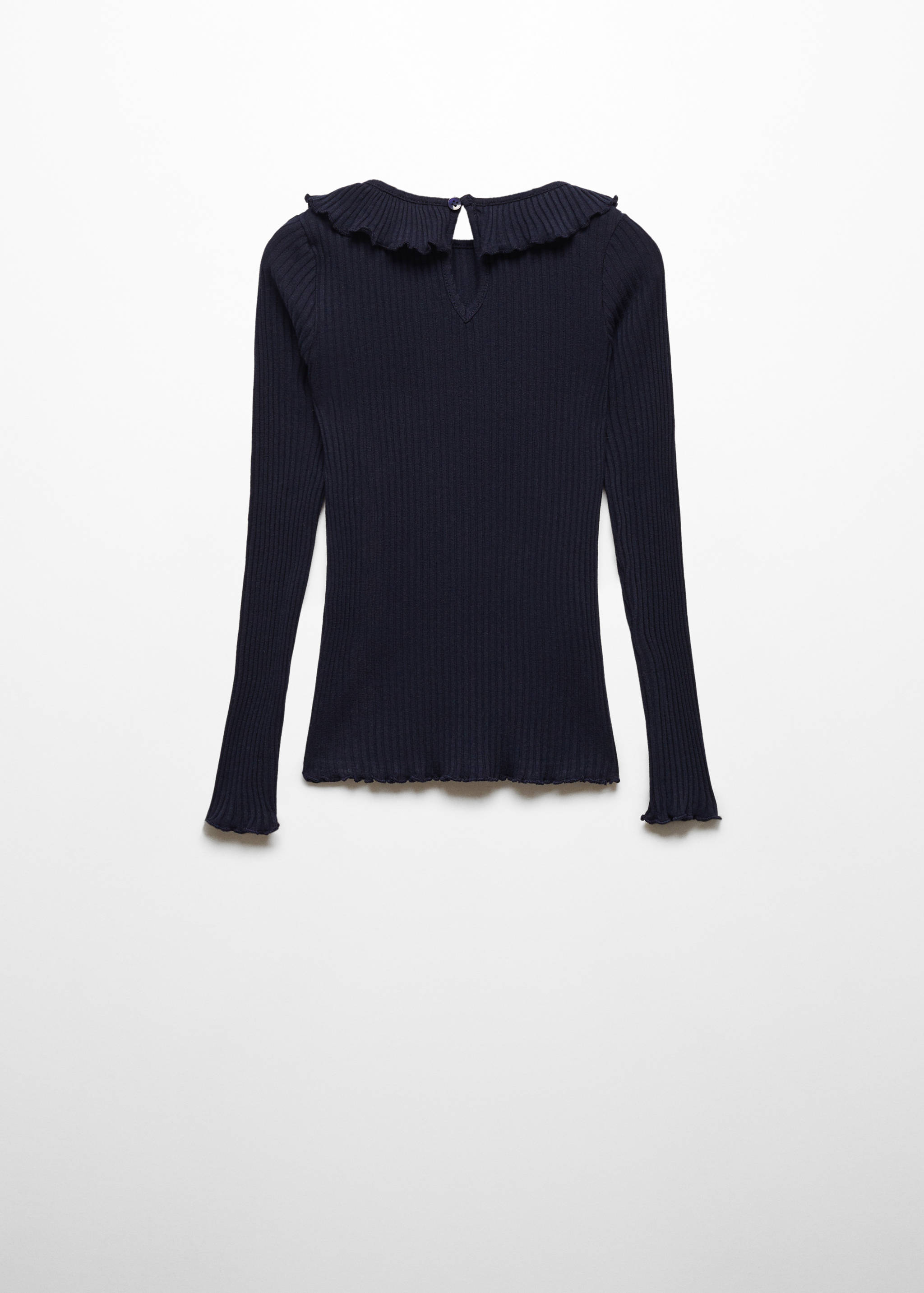 تي شيرت بأكمام طويلة بكشكشة - الجهة الخلفية للمنتج