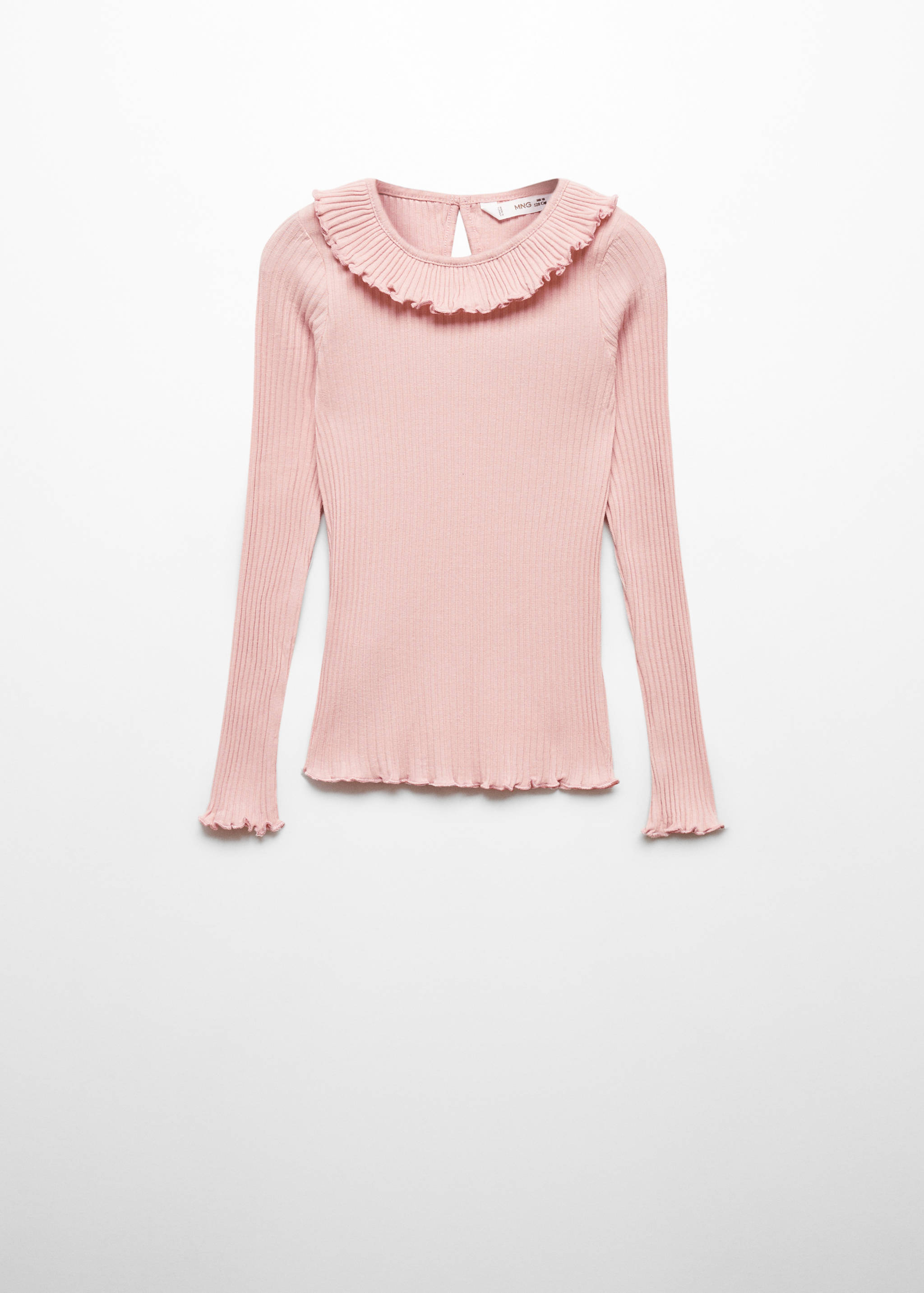 تي شيرت بأكمام طويلة بكشكشة - منتج دون نموذج