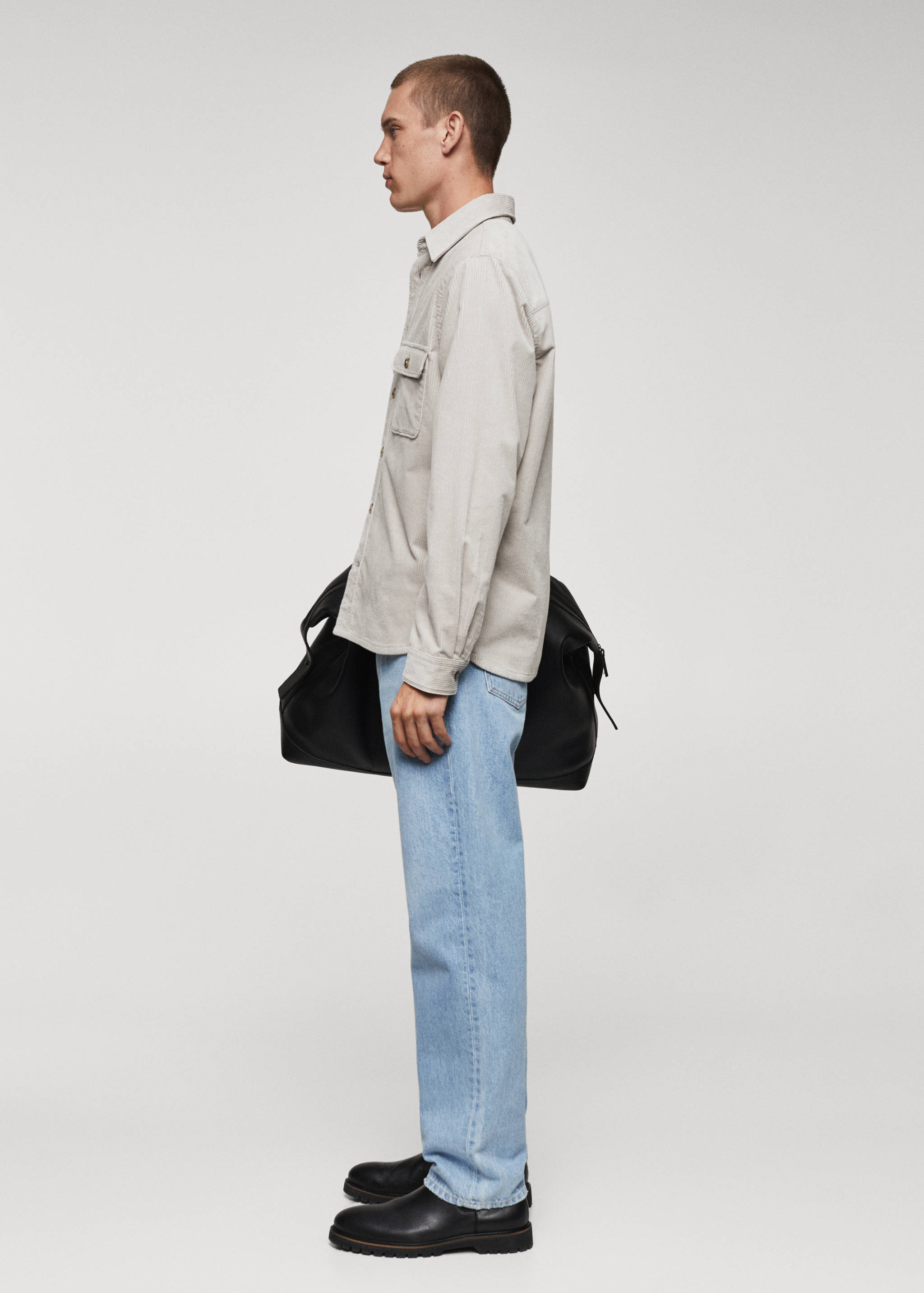 Corduroy pockets overshirt - Details of the article 2