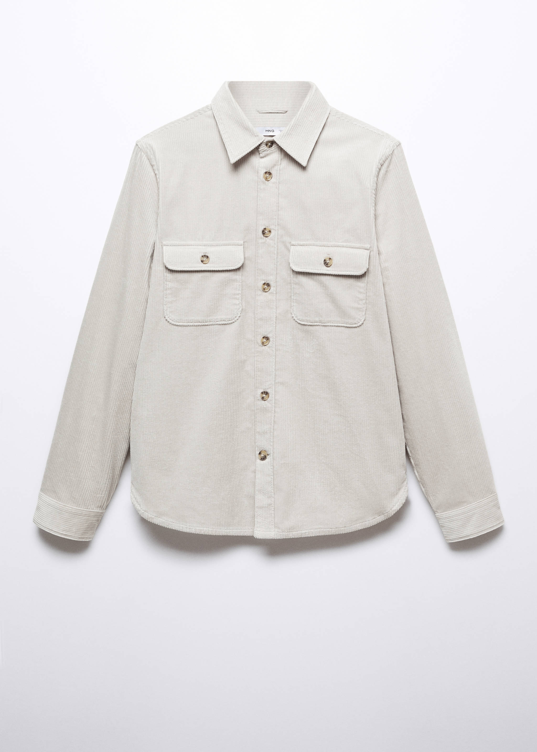 Corduroy pockets overshirt - Article without model