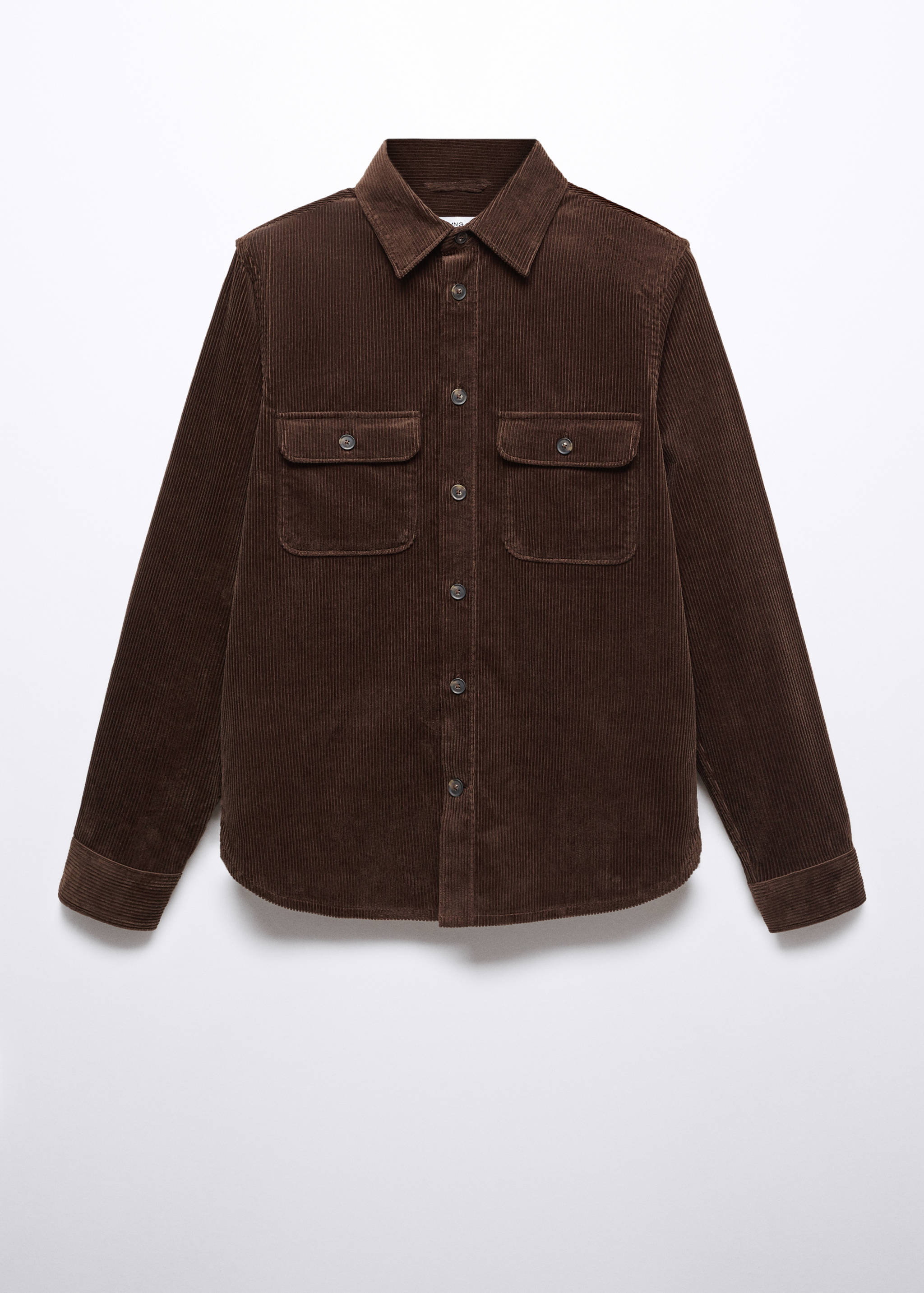 Corduroy pockets overshirt - Article without model