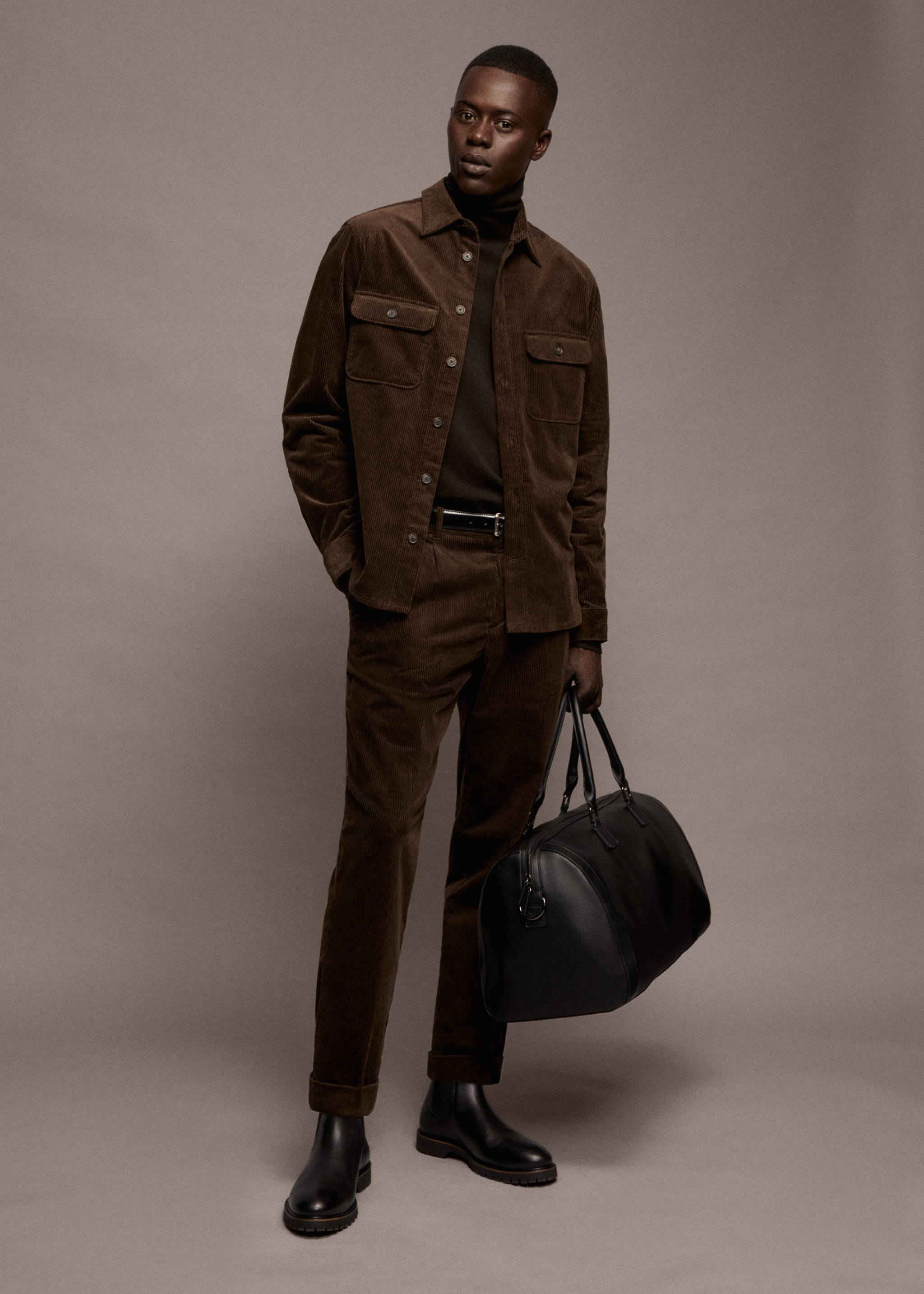 Corduroy pockets overshirt - Details of the article 5
