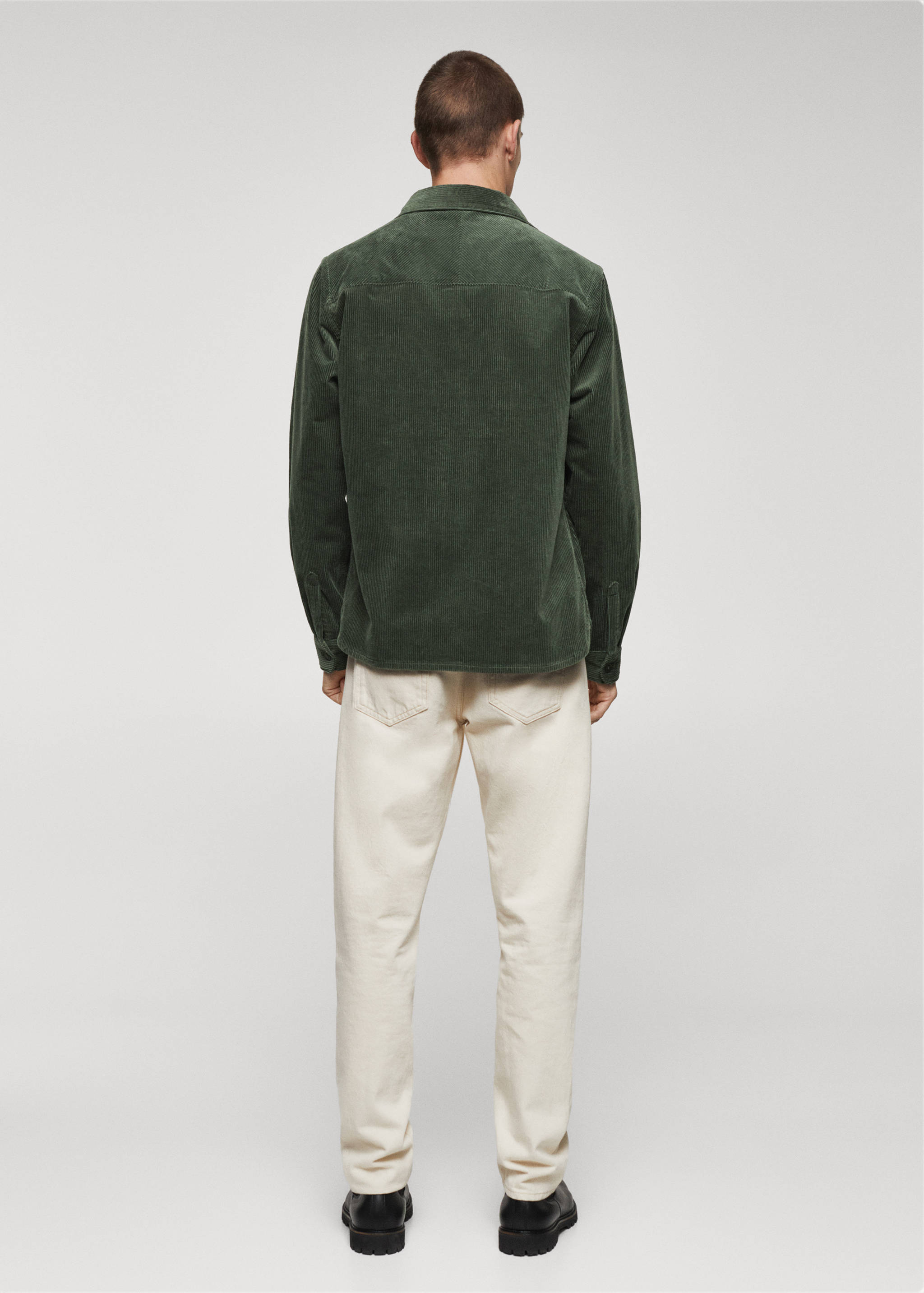 Corduroy pockets overshirt - Reverse of the article