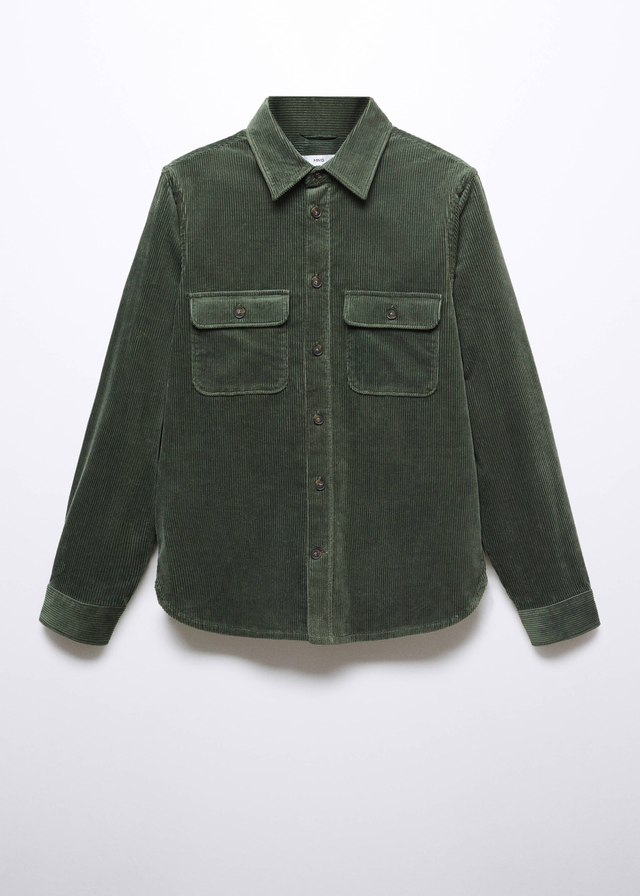 Corduroy pockets overshirt - Article without model