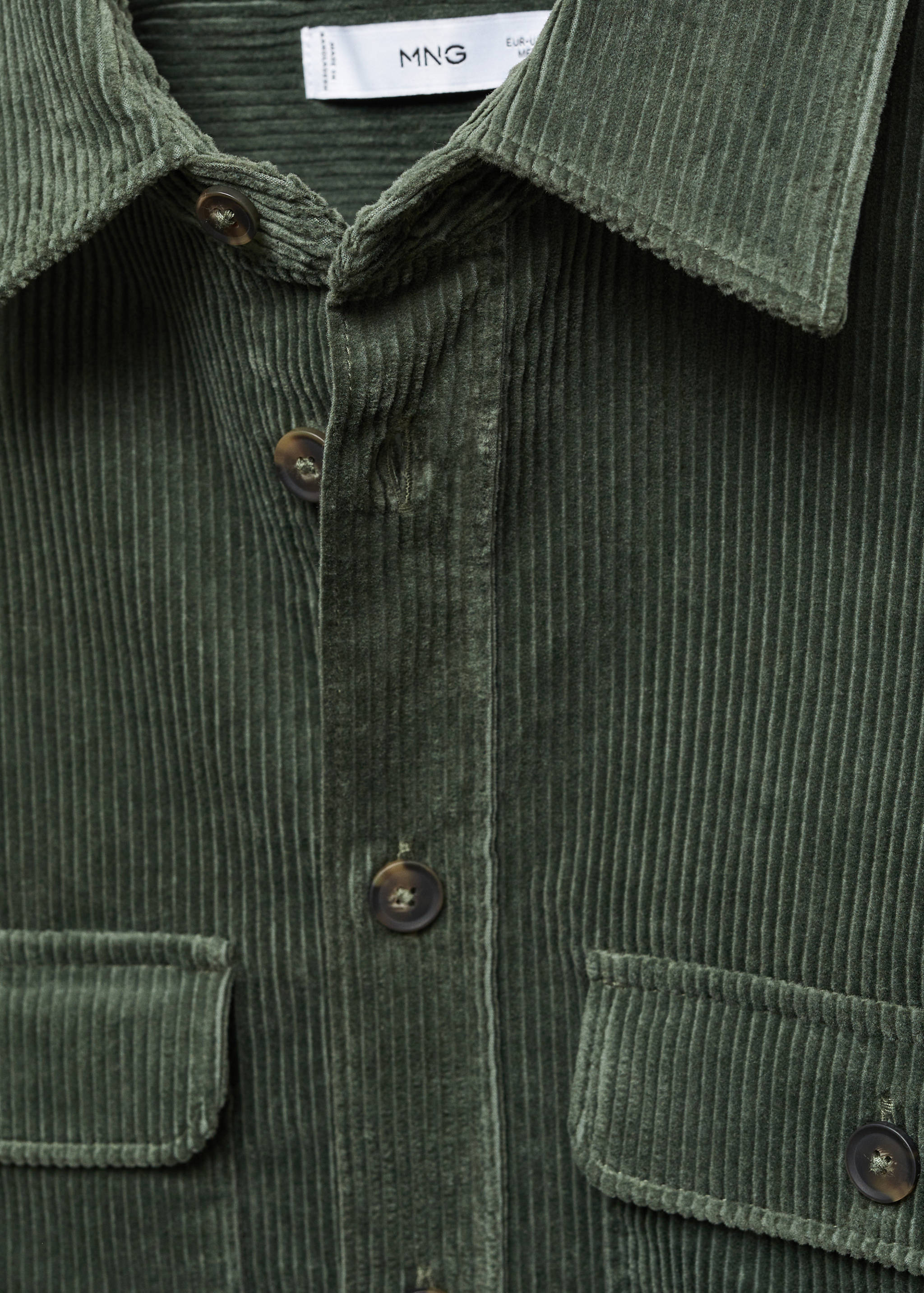 Corduroy pockets overshirt - Details of the article 8