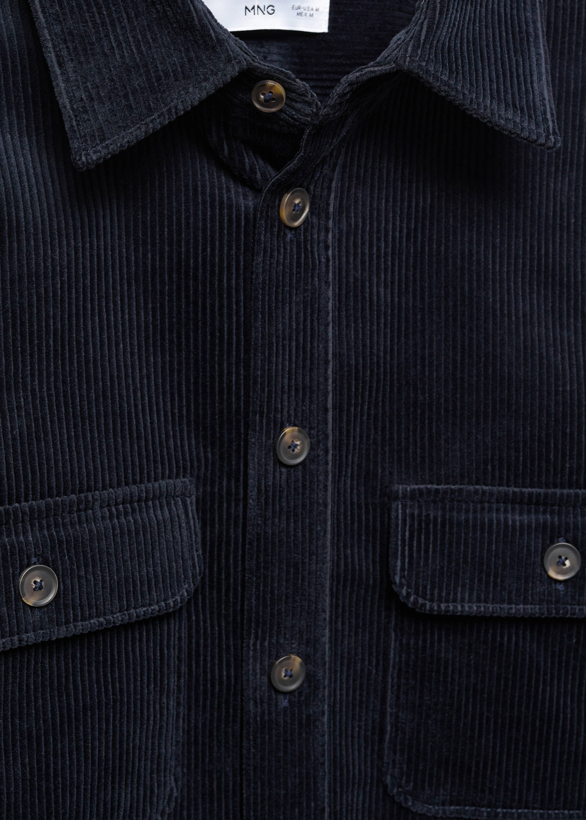 Corduroy pockets overshirt - Details of the article 8
