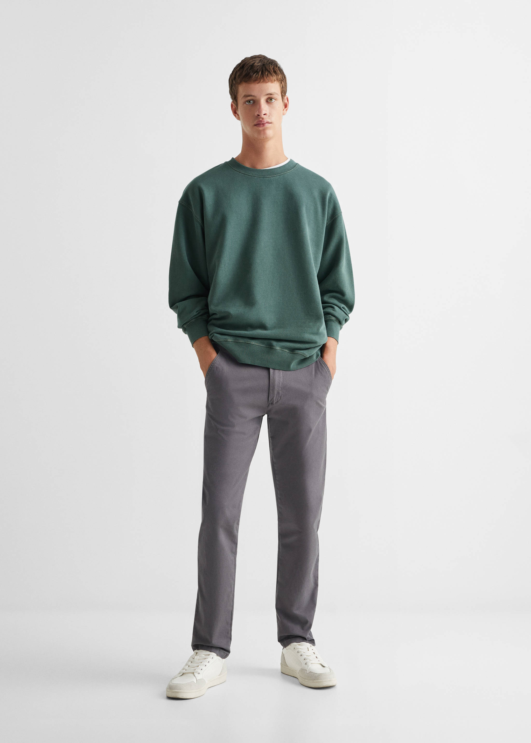 Sweat-shirt basique coton - Plan général