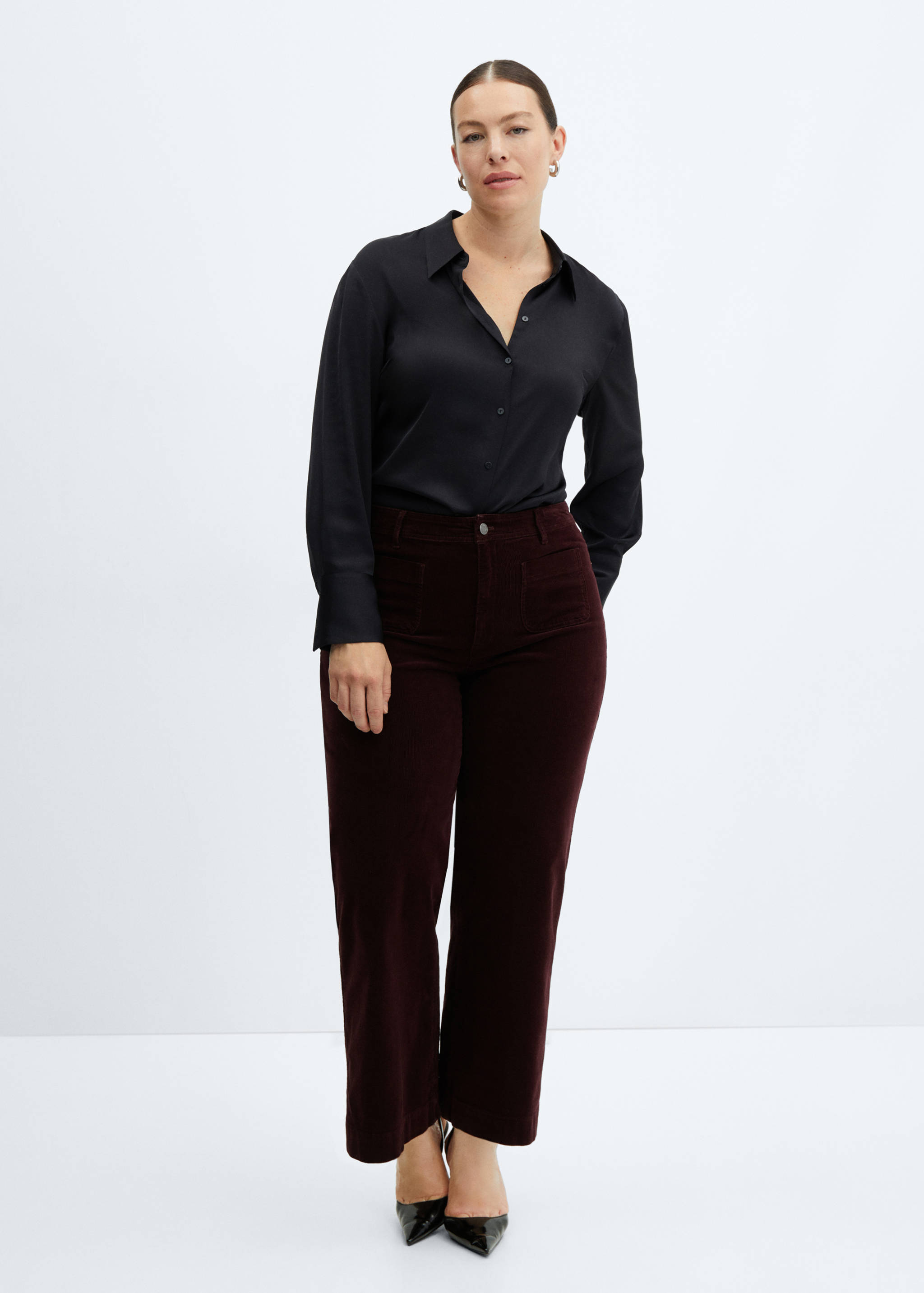 Corduroy culotte trousers - Details of the article 3