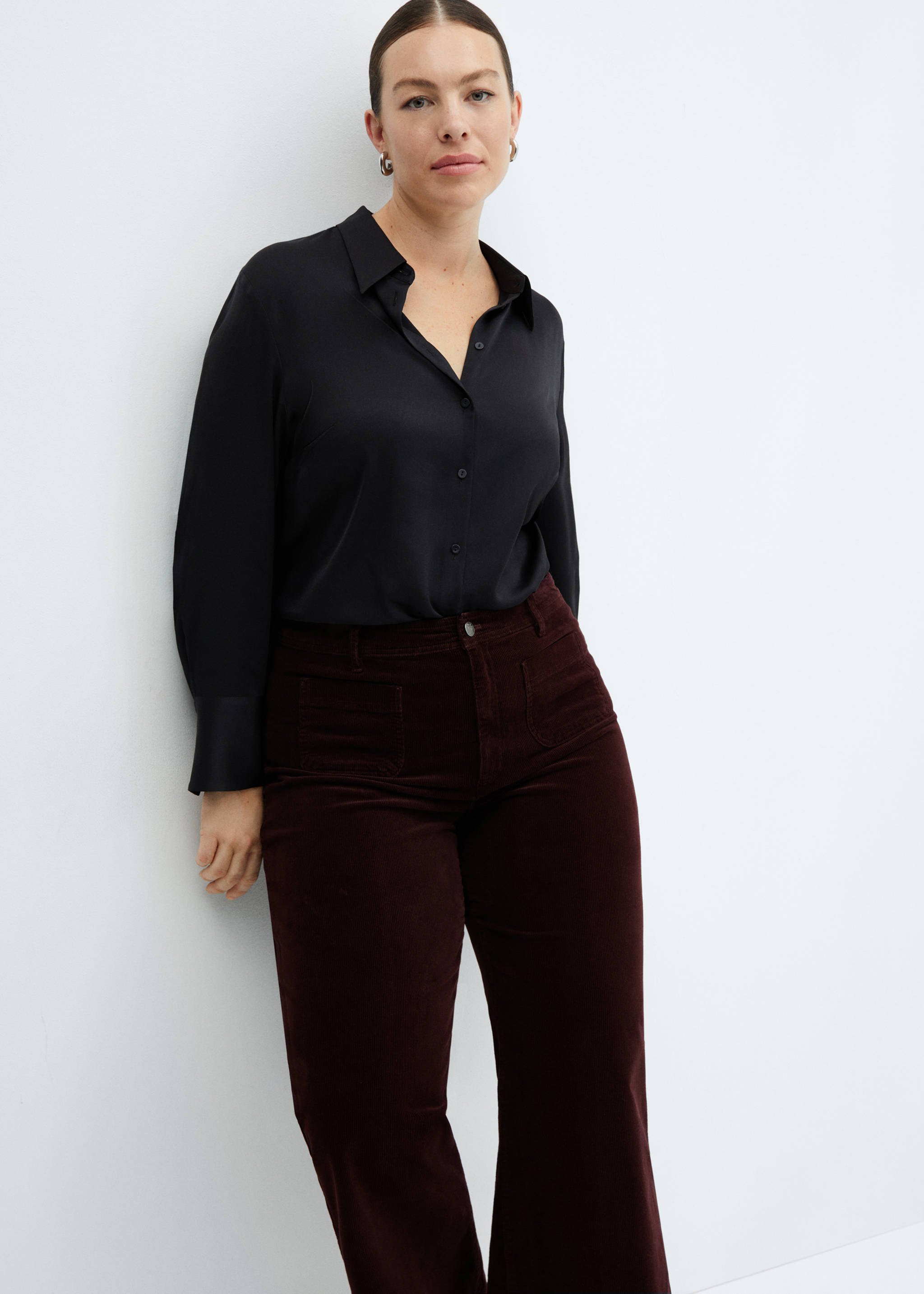 Corduroy culotte trousers - Details of the article 4