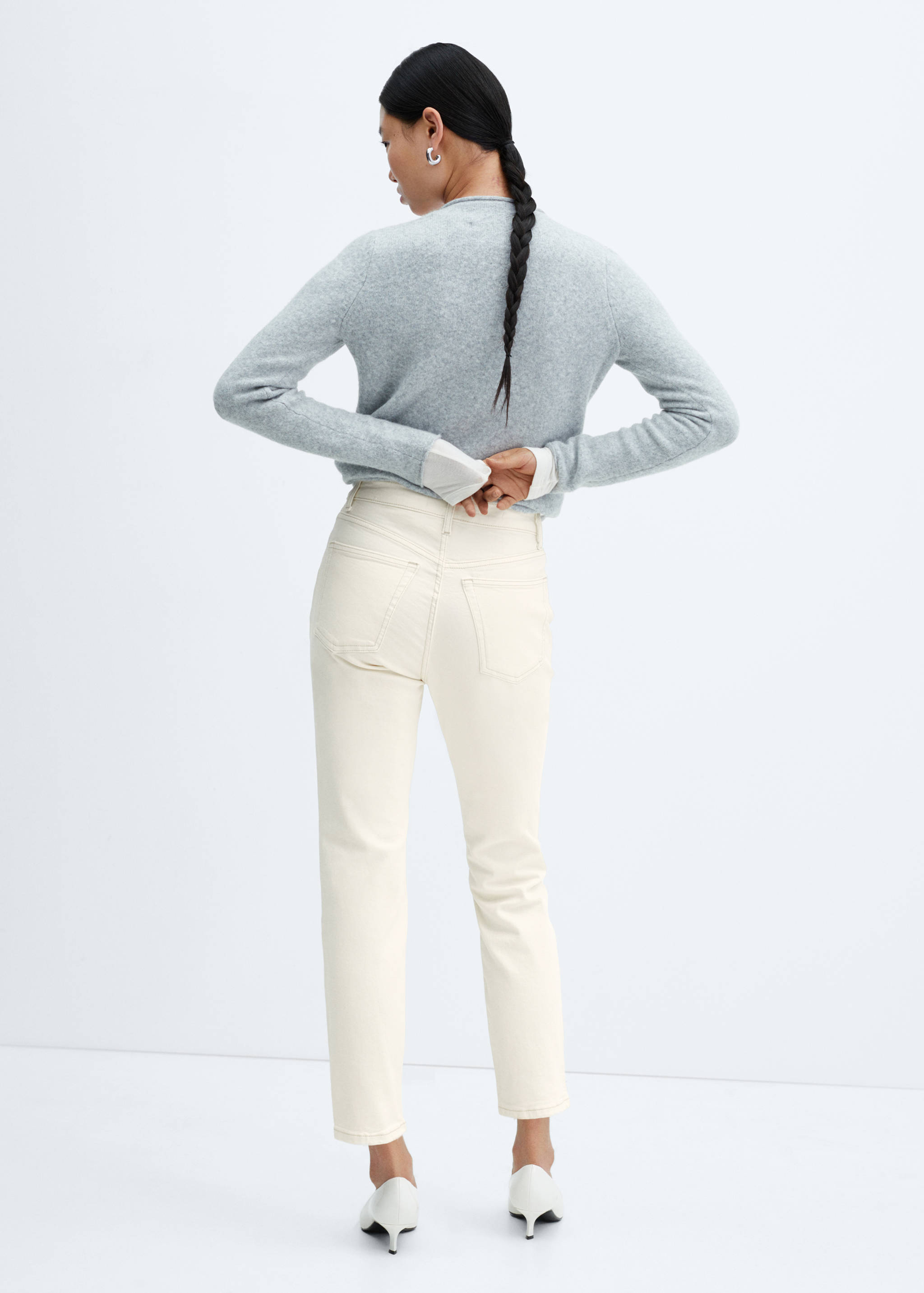 Jeans slim cropped - Reverso del artículo