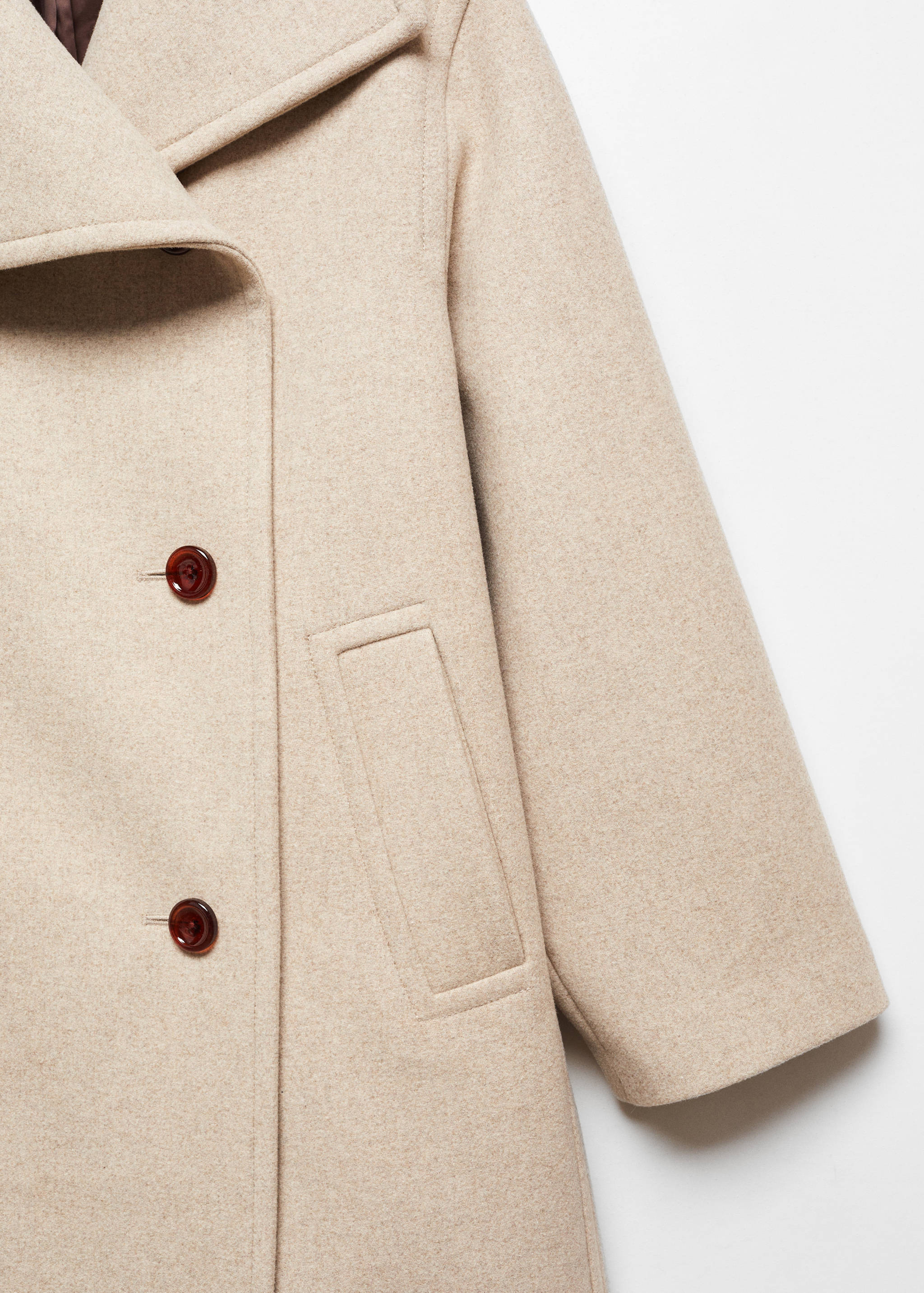 Midi maxi lapel coat - Details of the article 8