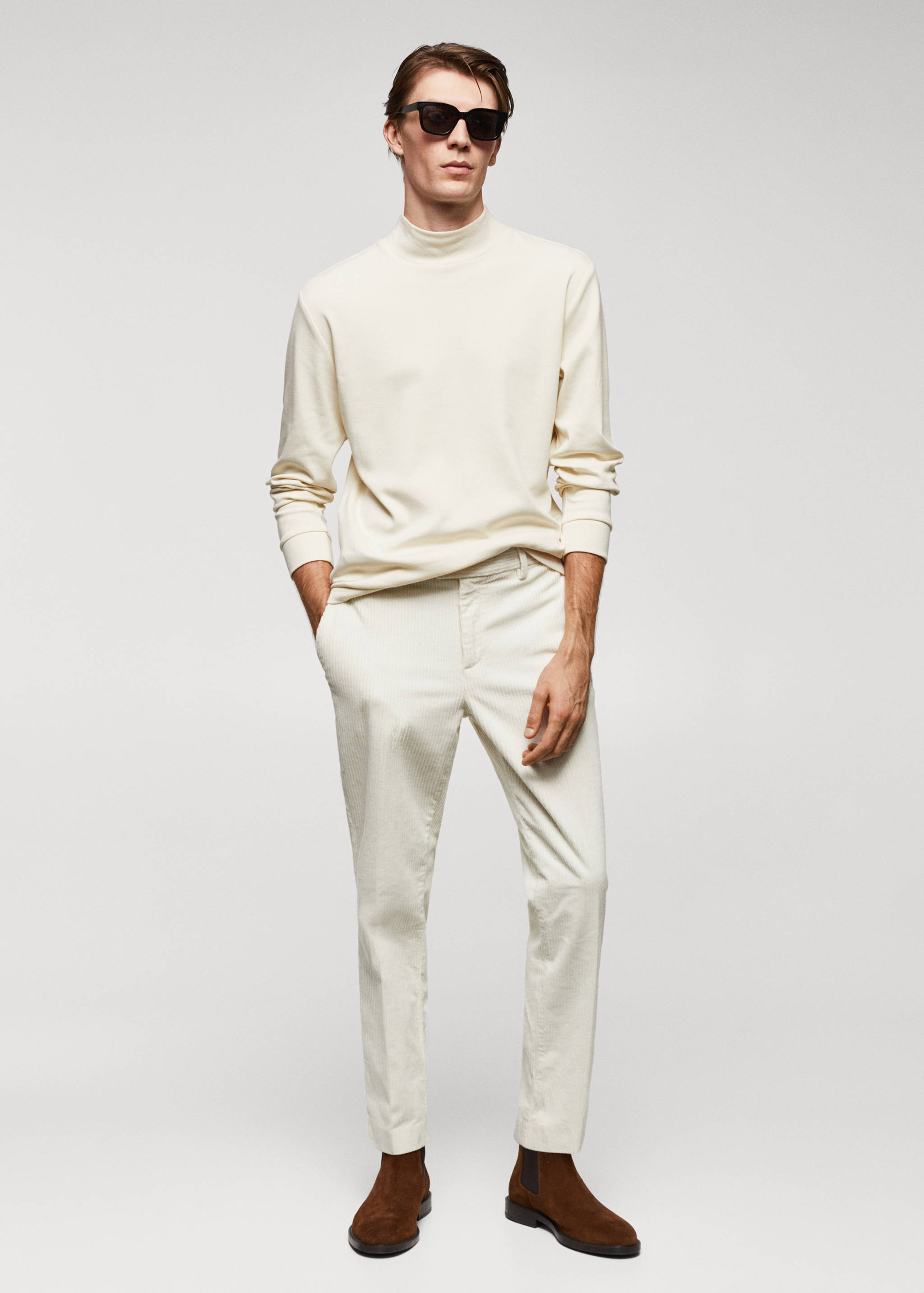 T-shirt manches longues col montant - Plan général