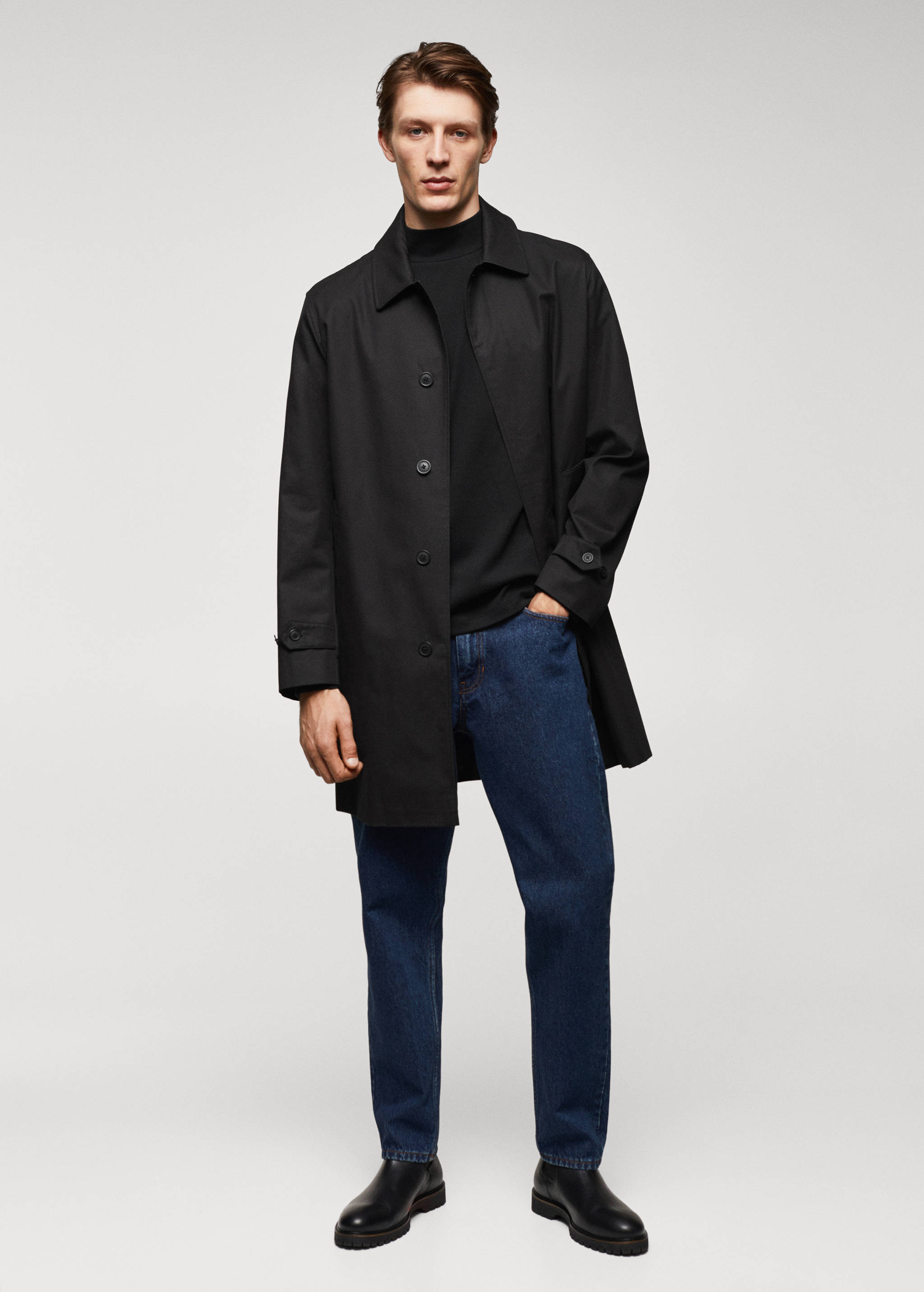 T-shirt manches longues col montant - Plan général