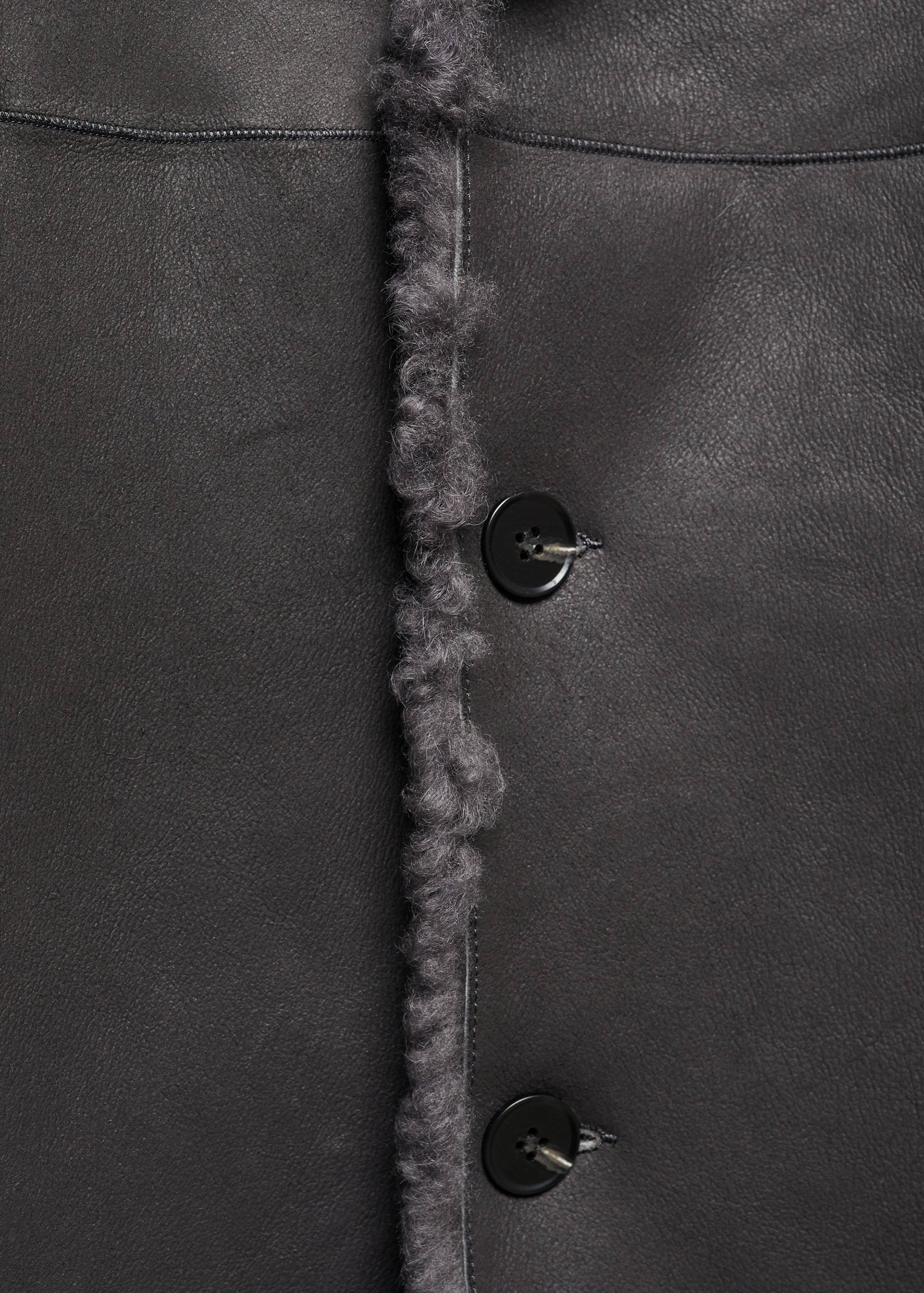 Двусторонняя дубленка из натуральной овчины - Деталь изделия 0