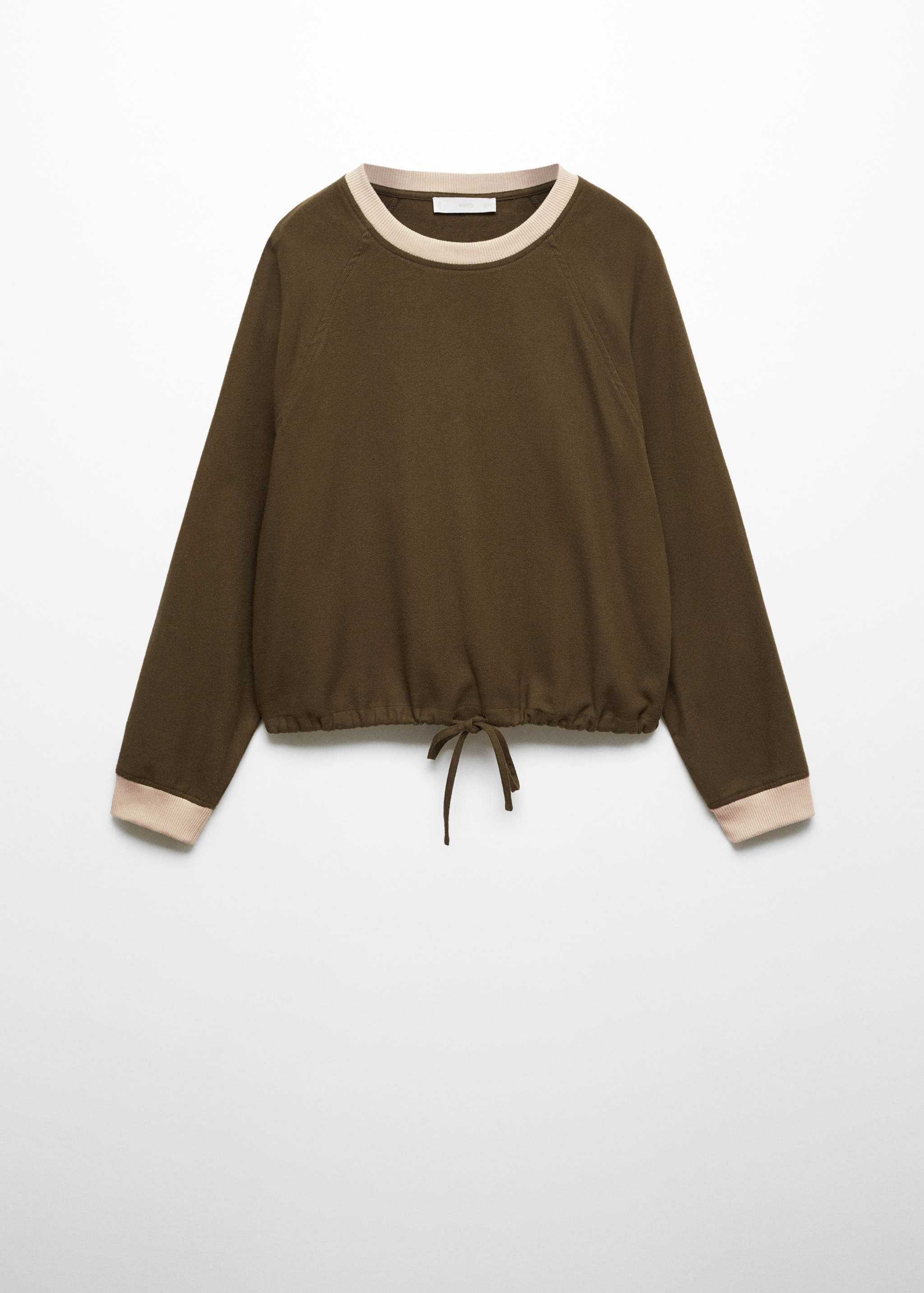 سويت شيرت من الفانيلا بحاشية قابلة للتعديل - منتج دون نموذج