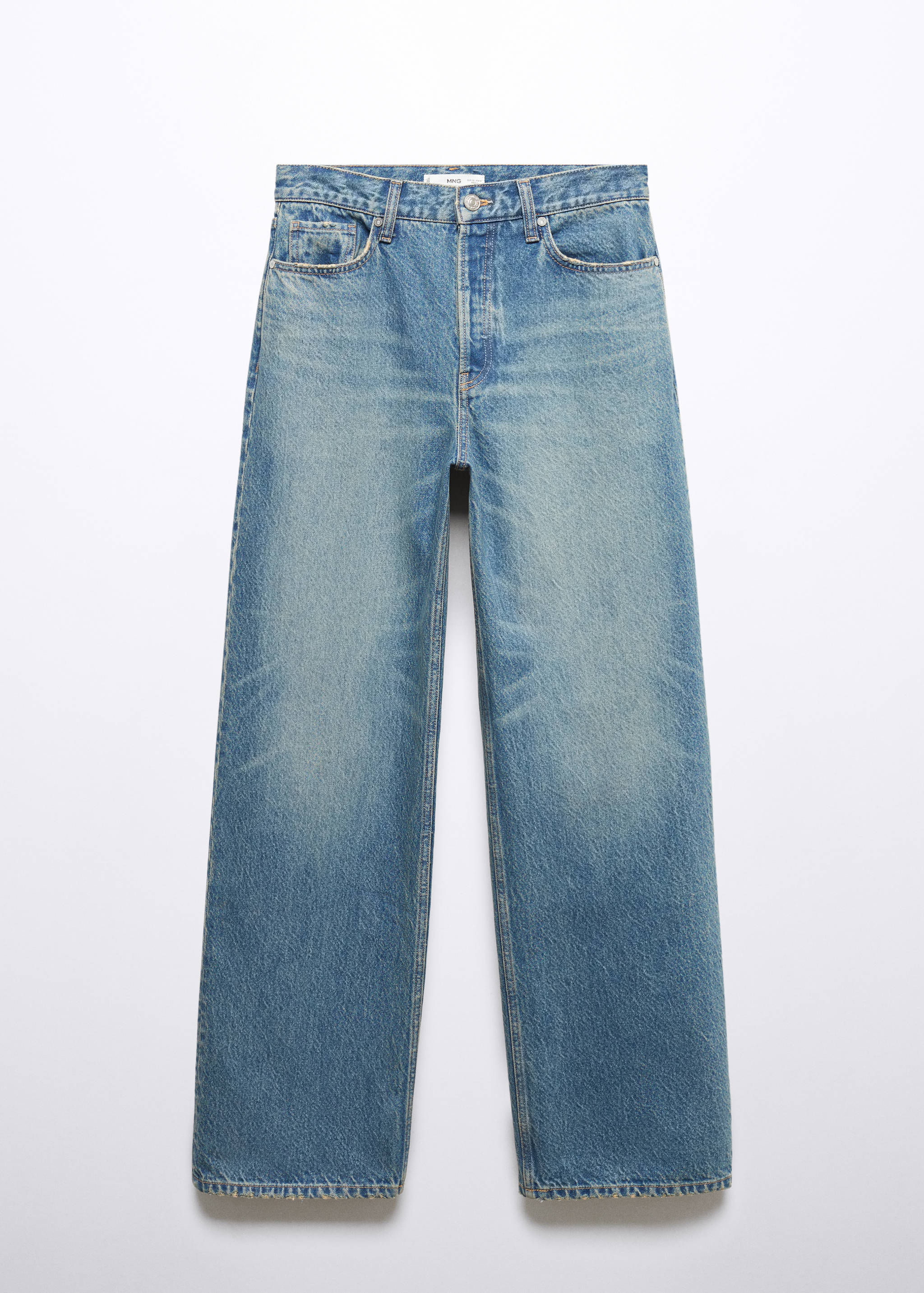 Прямые джинсы с посадкой на талии - Изделие без модели