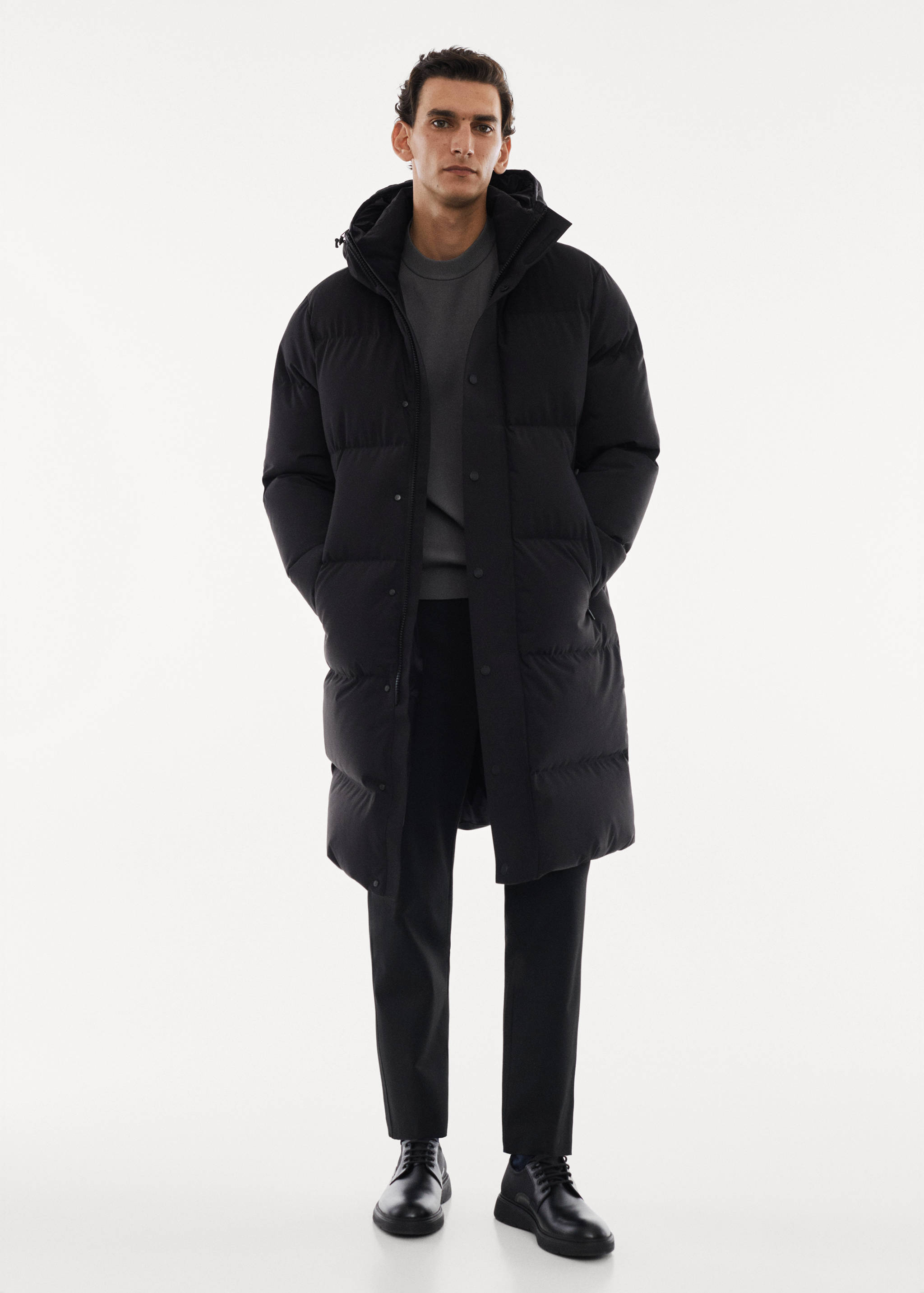 Anorak pluma water repellent - Plano general