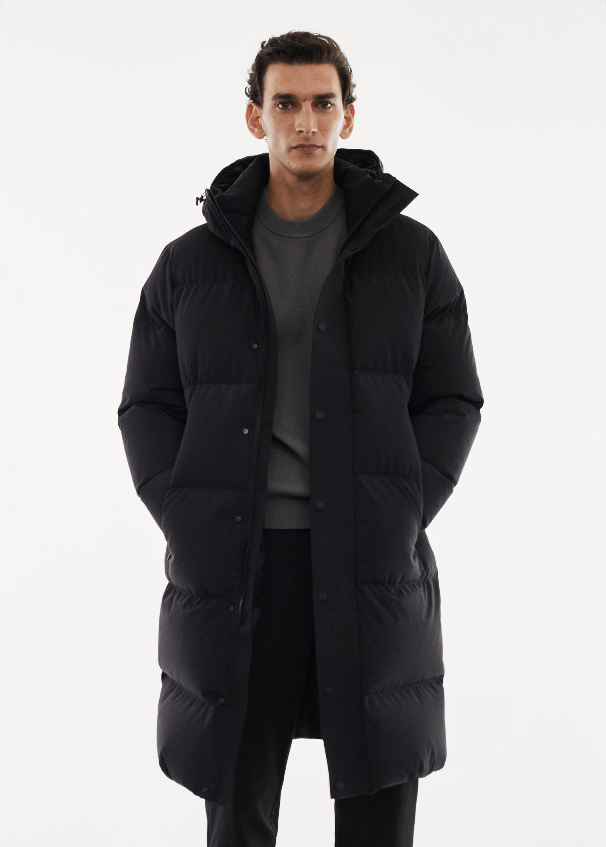 Anorak pluma water repellent - Plano medio