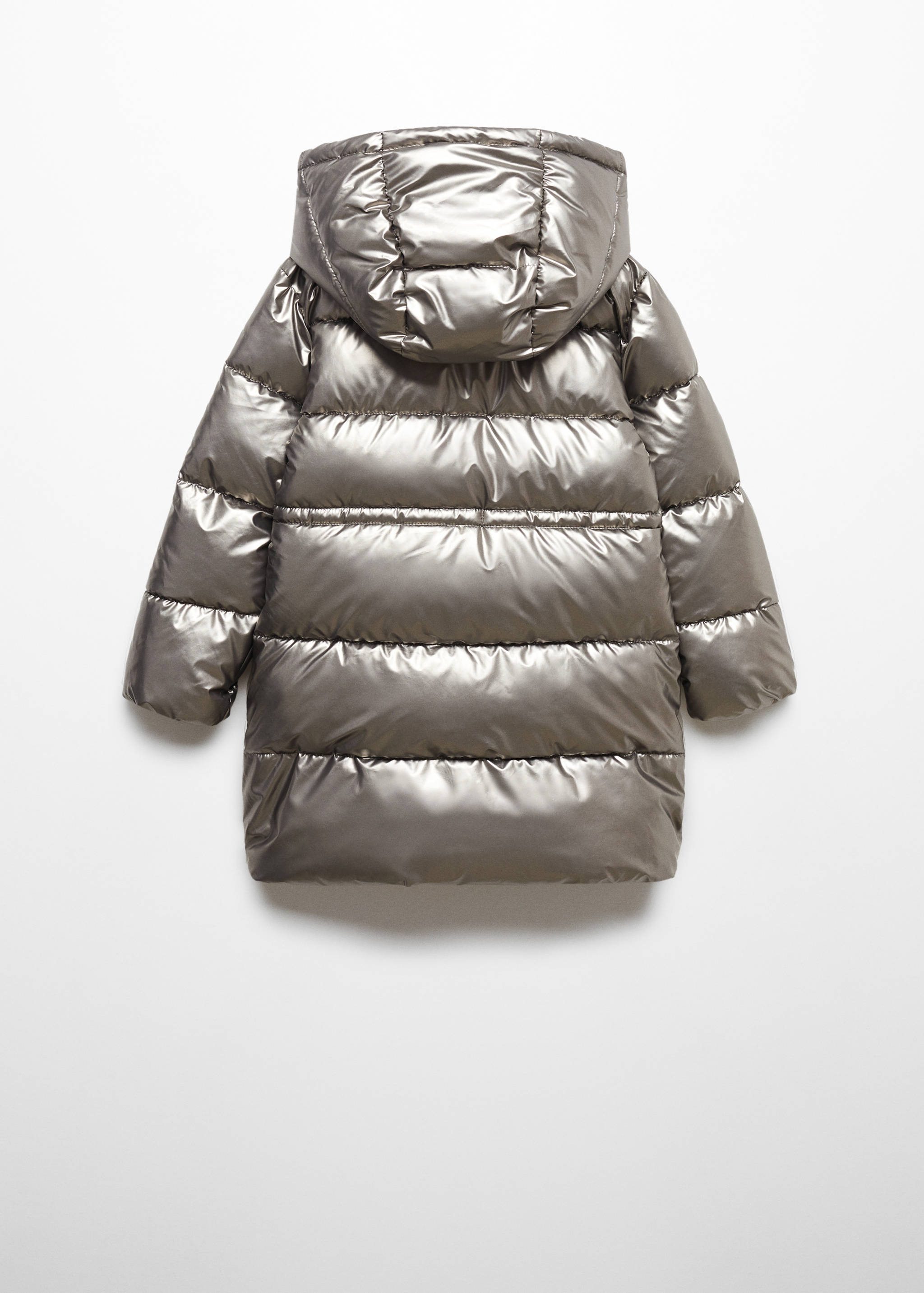 Metallic puffer jacket - Reverse of the article