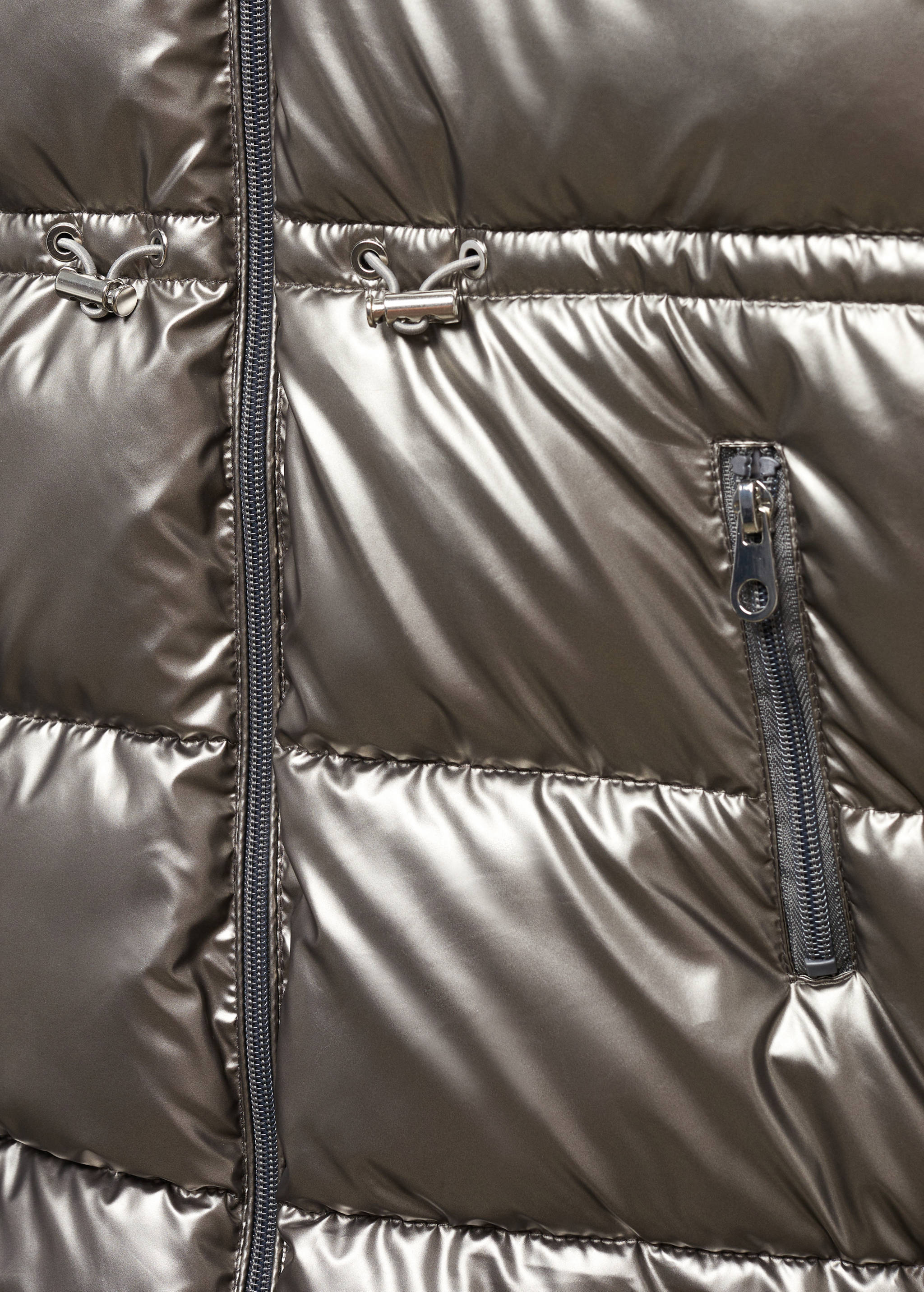 Metallic puffer jacket - Details of the article 8