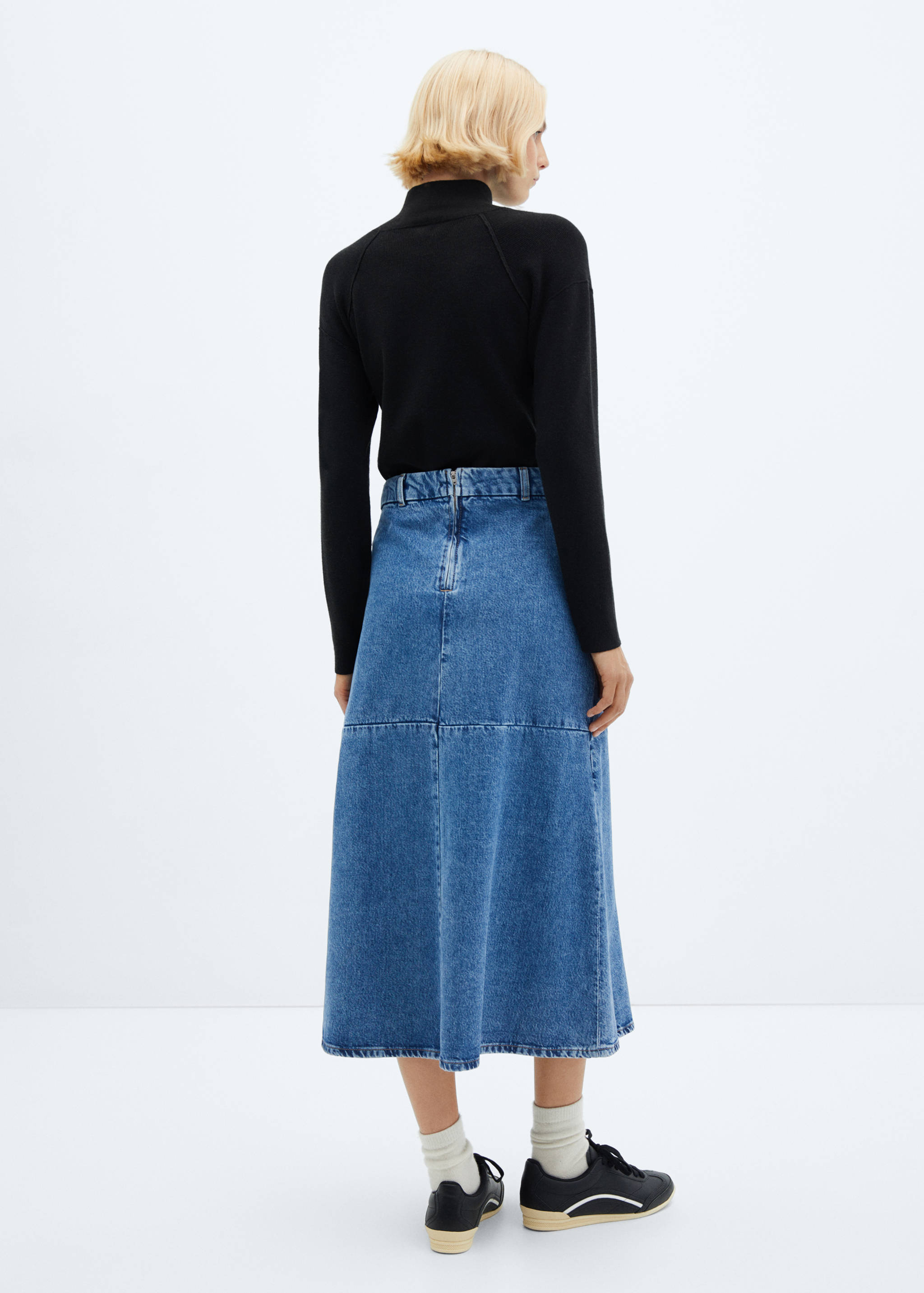 Spijkerrok in A-lijn - Achterkant van het artikel