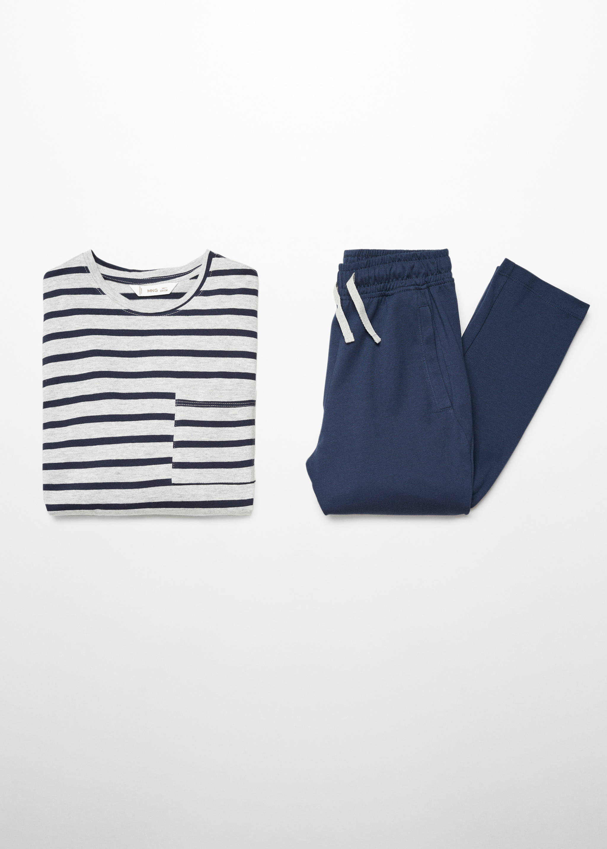 Striped cotton long pyjama - Article without model