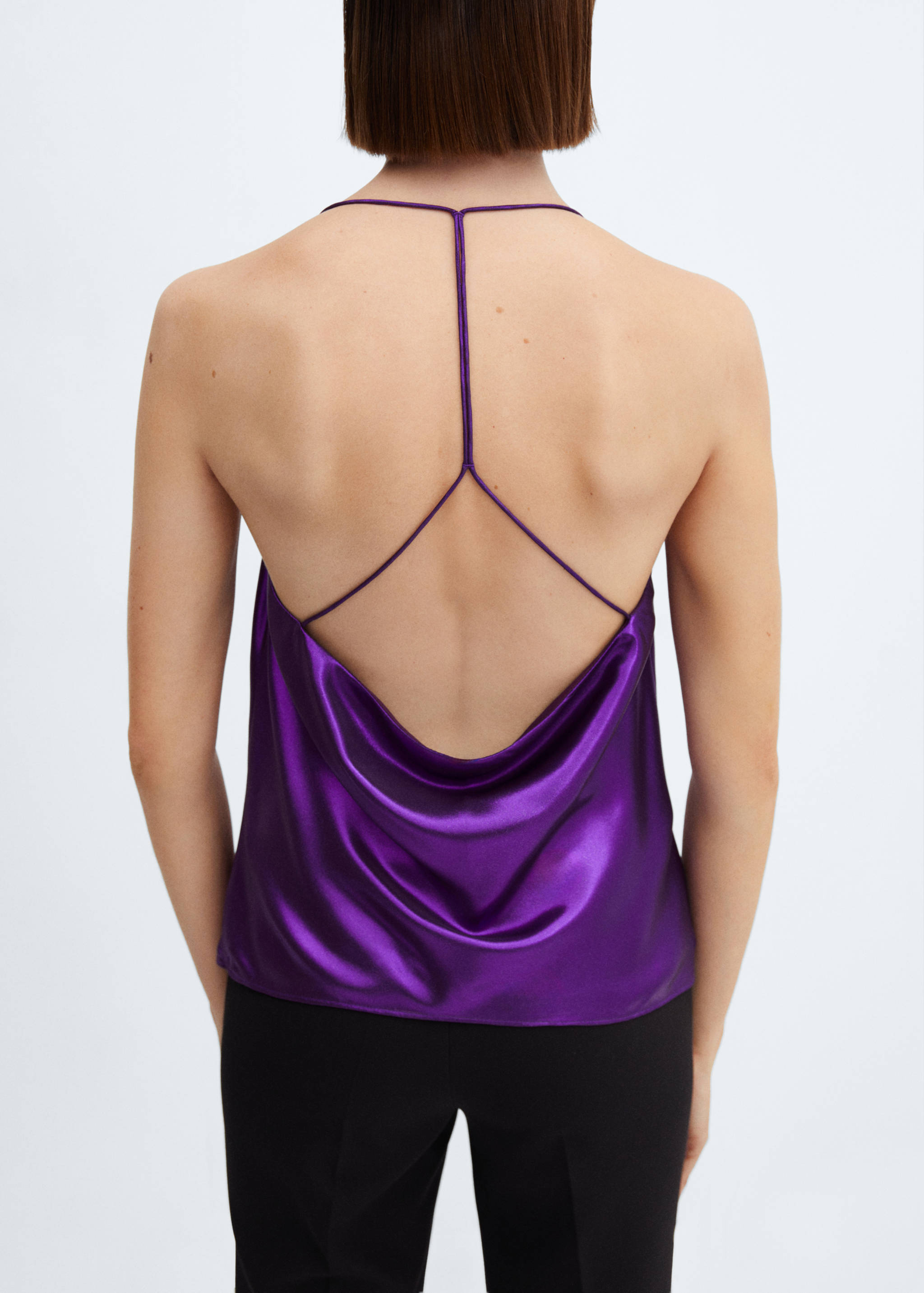 Satin top with straps - Details of the article 6