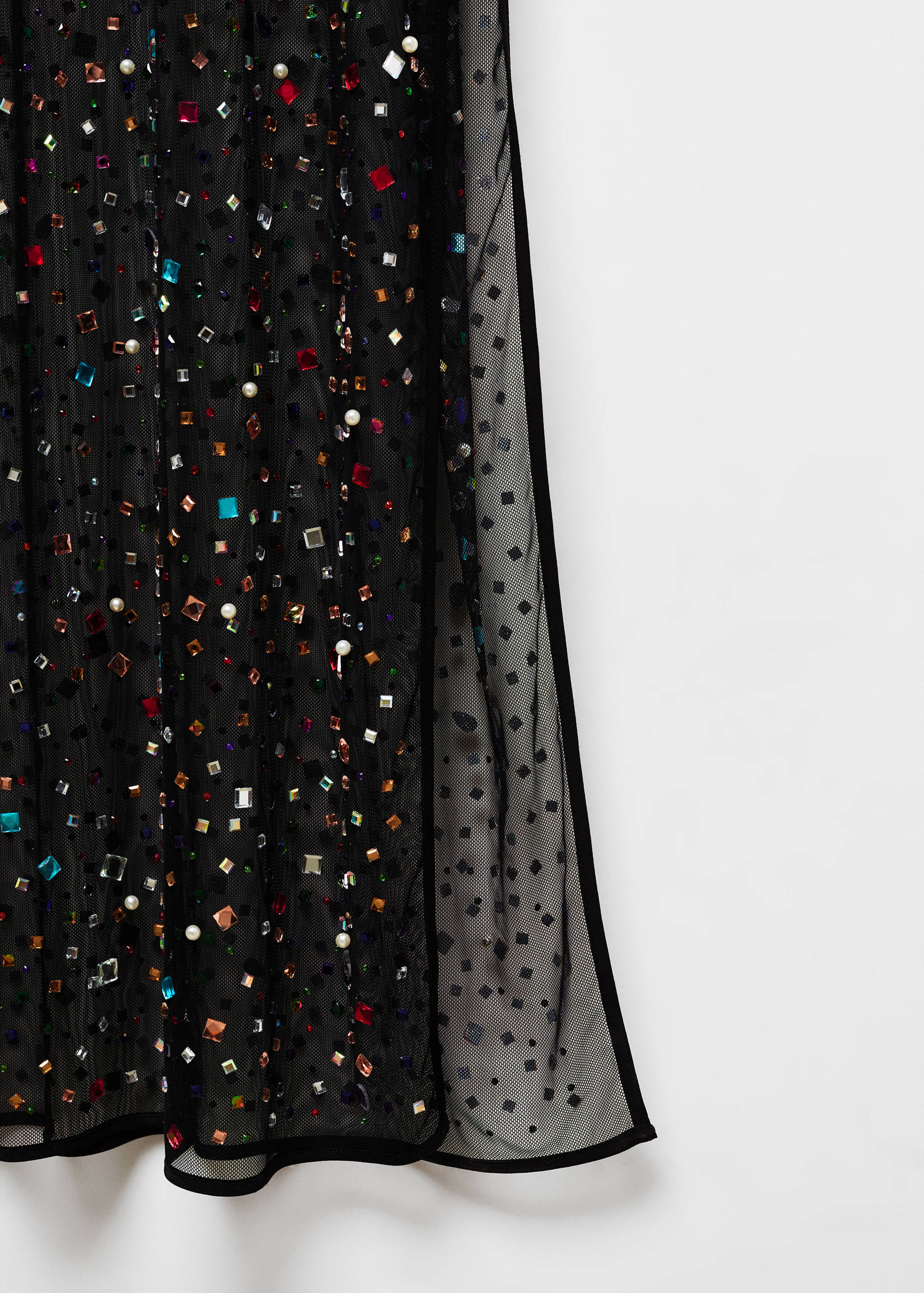 Semi-transparent dress with rhinestones - Details of the article 8