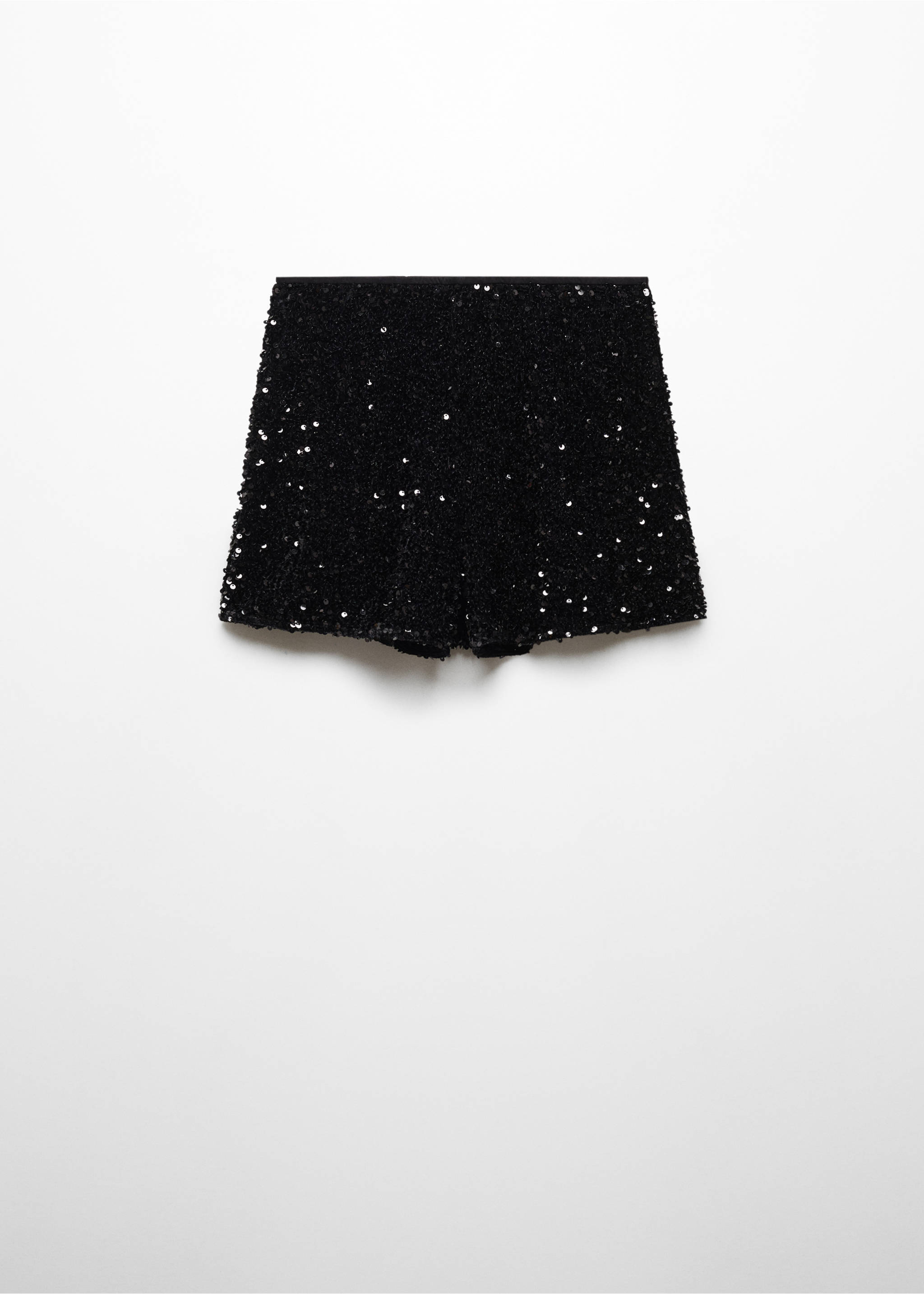 Sequin shorts - Article without model, Black. Ref: 57079098-00.