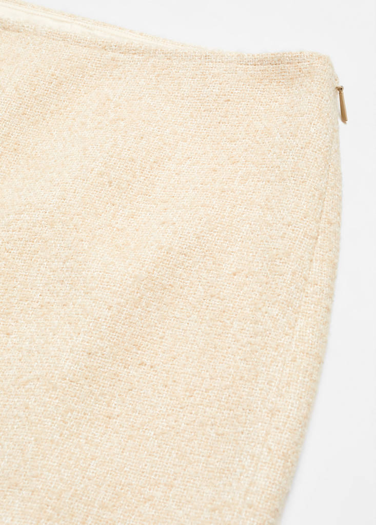 Slit long skirt — Beige