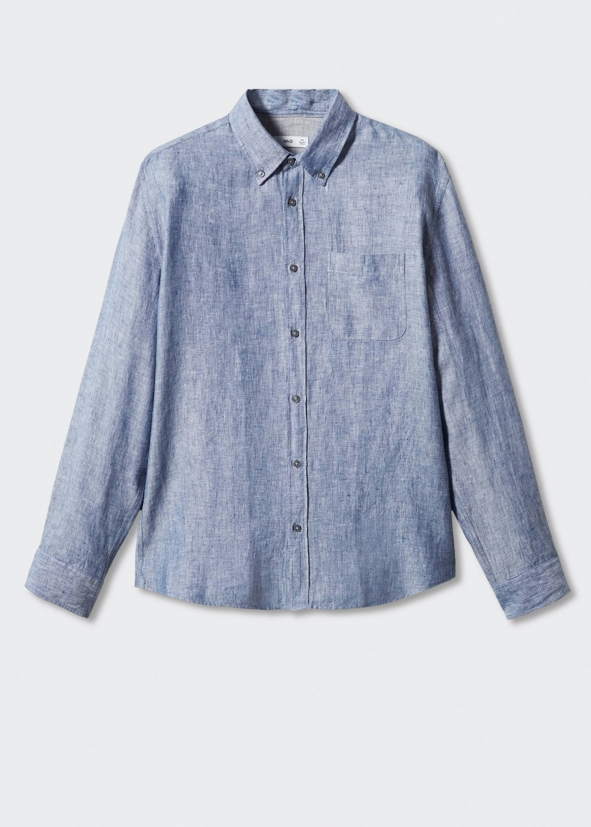 100% linen slim-fit shirt - Article without model