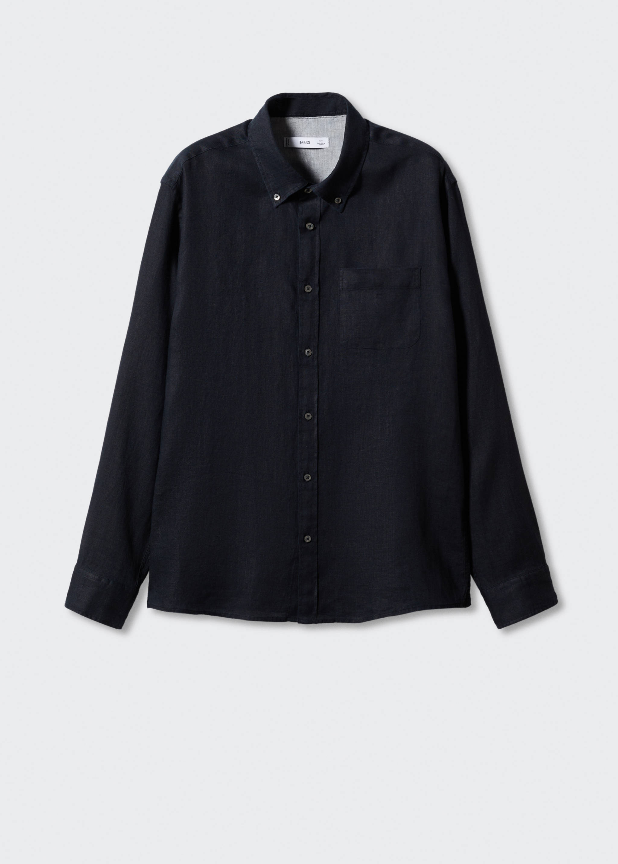 100% linen slim-fit shirt - Article without model