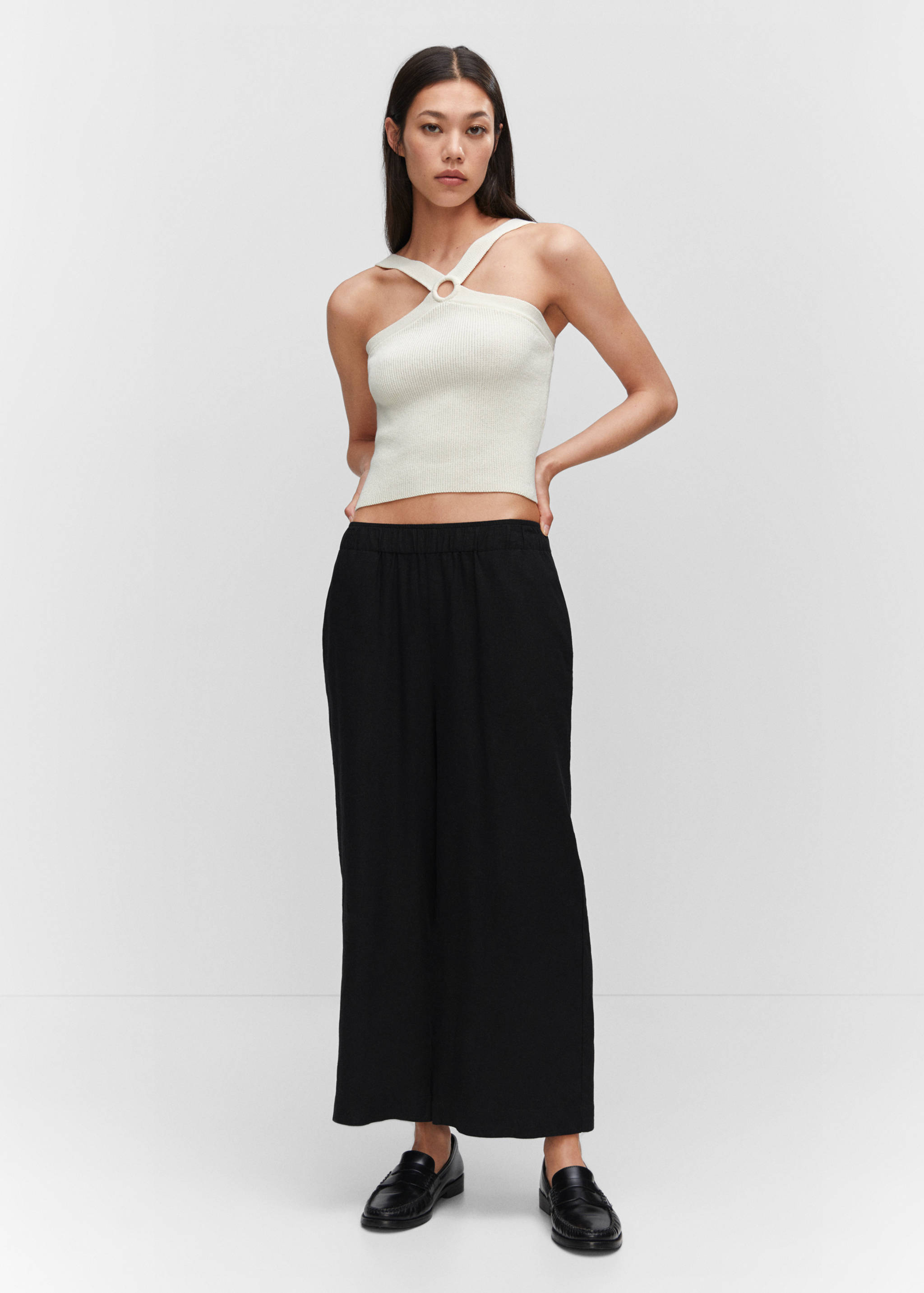 Брюки-кюлоты изо льна - Общий план