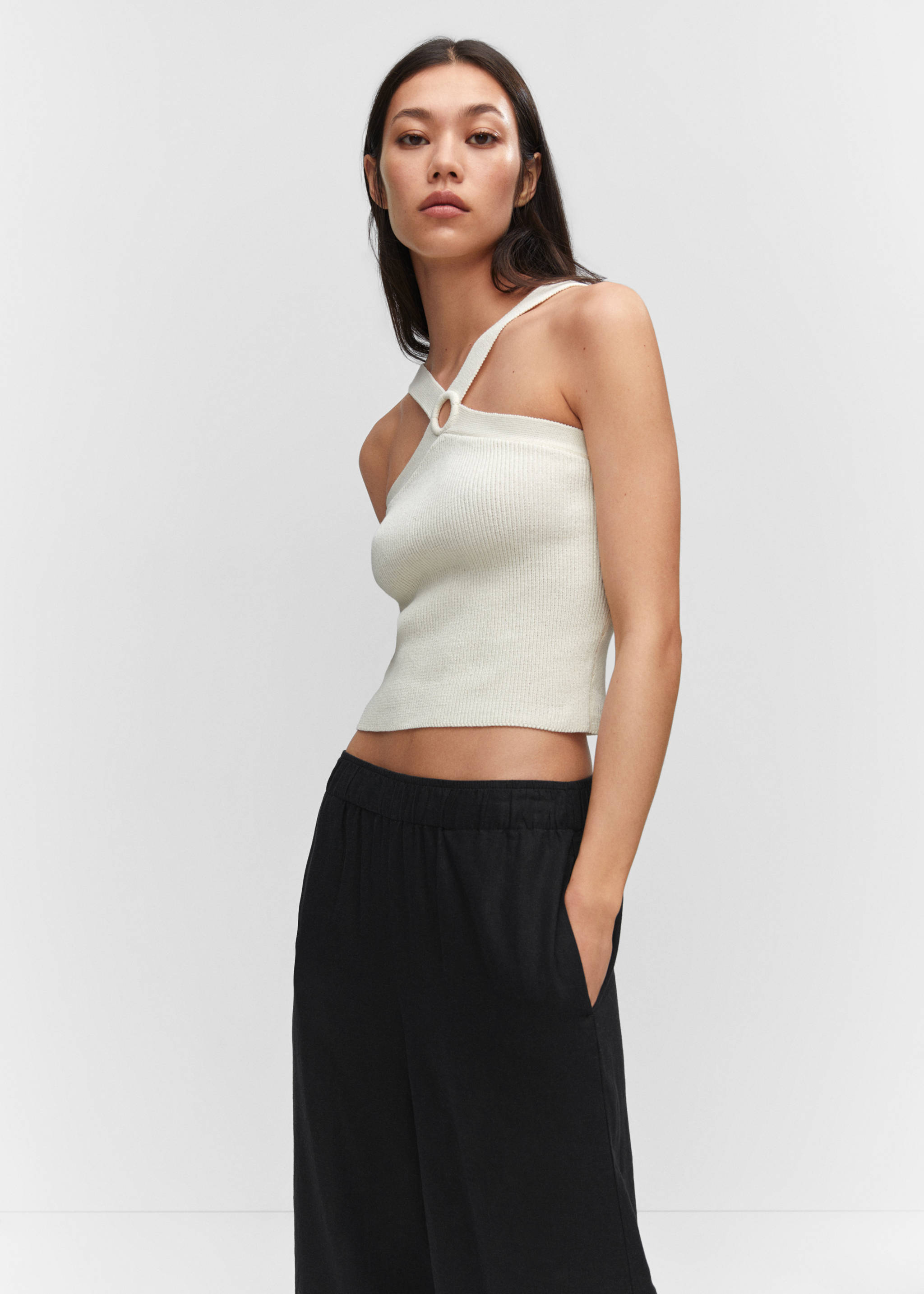 Брюки-кюлоты изо льна - Деталь изделия 1