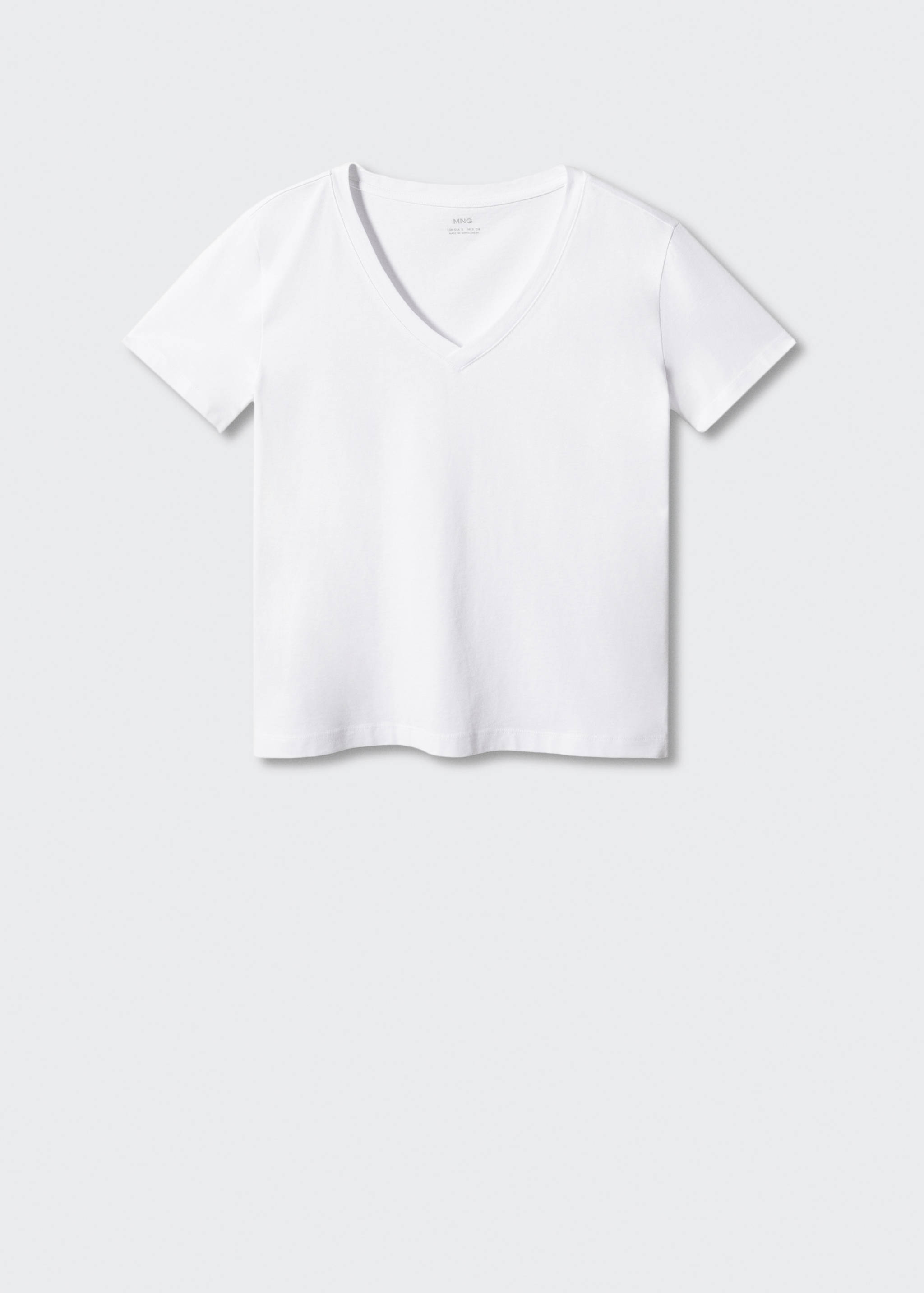 V-neck cotton T-shirt - Article without model